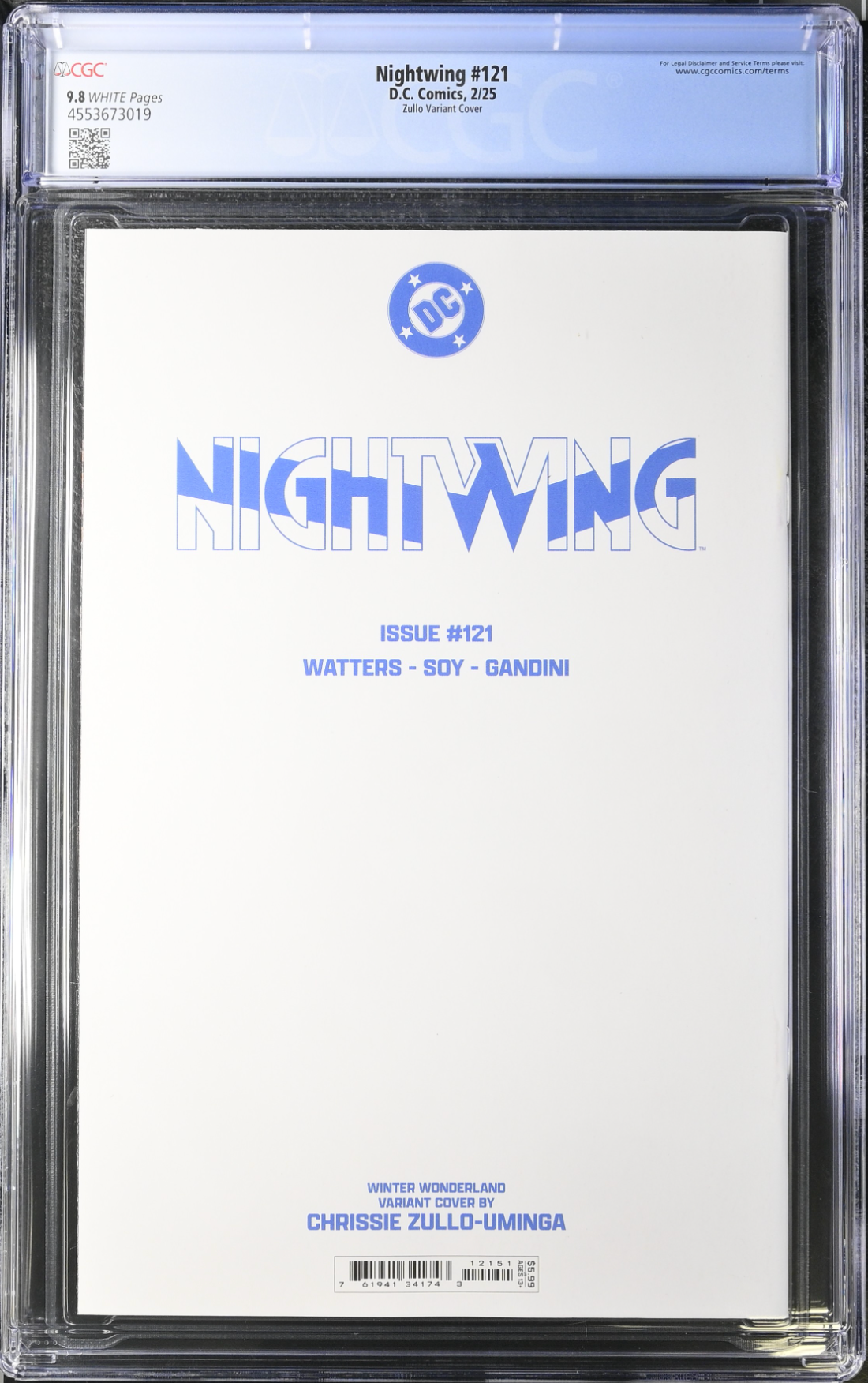 Nightwing #121 Zullo Variant CGC 9.8