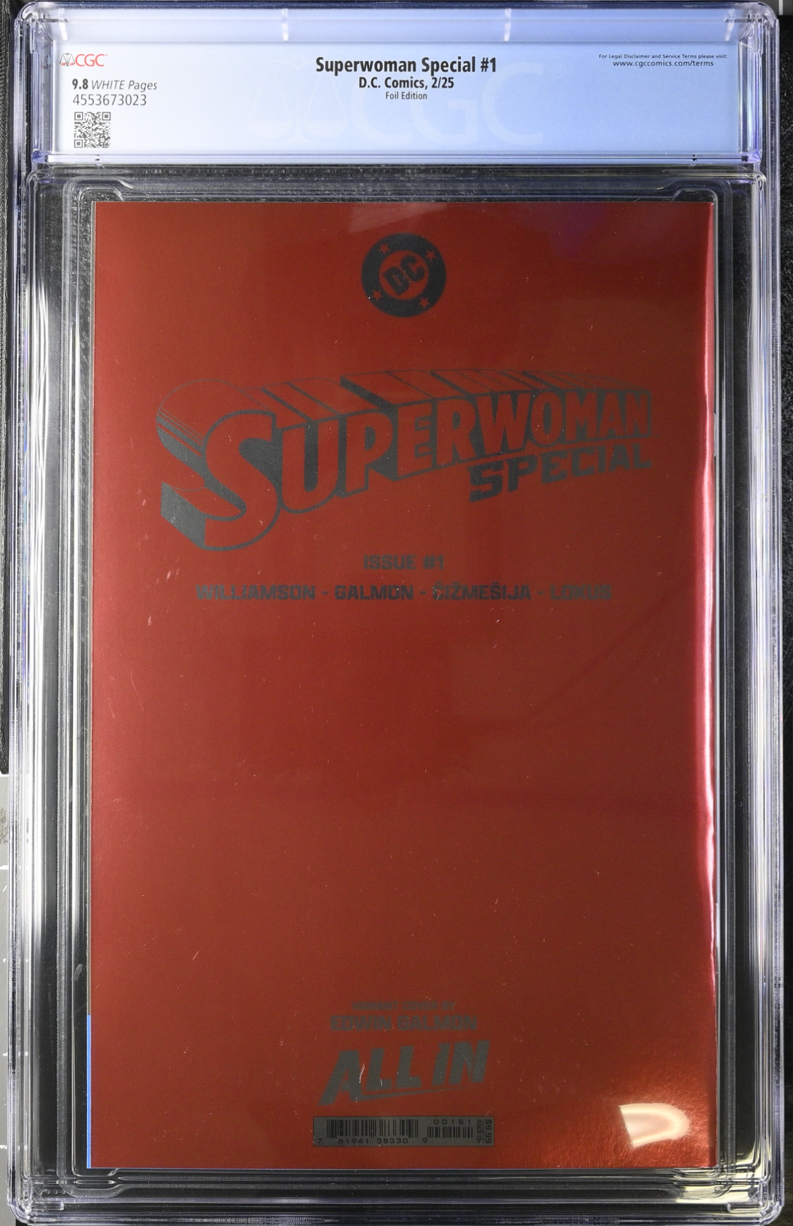 Superwoman Special #1 Galmon Foil Variant CGC 9.8