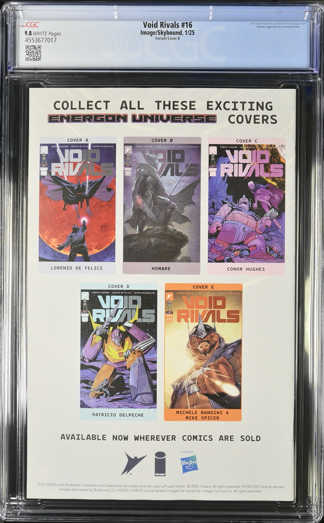 Void Rivals #16 Homare Variant CGC 9.8