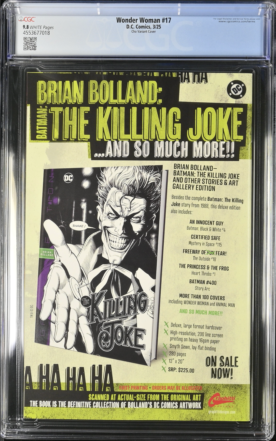 Wonder Woman #17 Cho Variant CGC 9.8