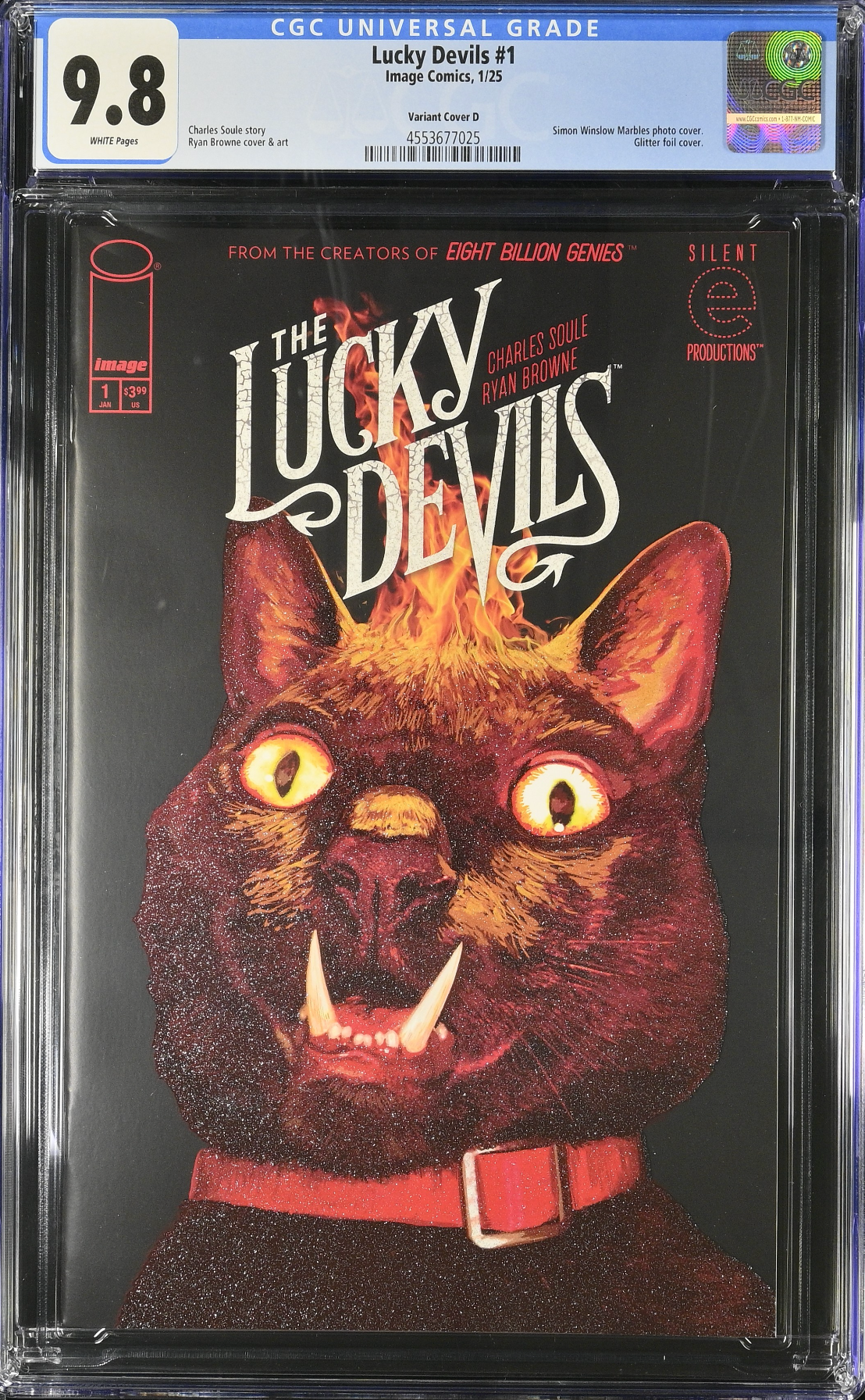 Lucky Devils #1 Browne 1:25 Glitter Foil Retailer Incentive Variant CGC 9.8