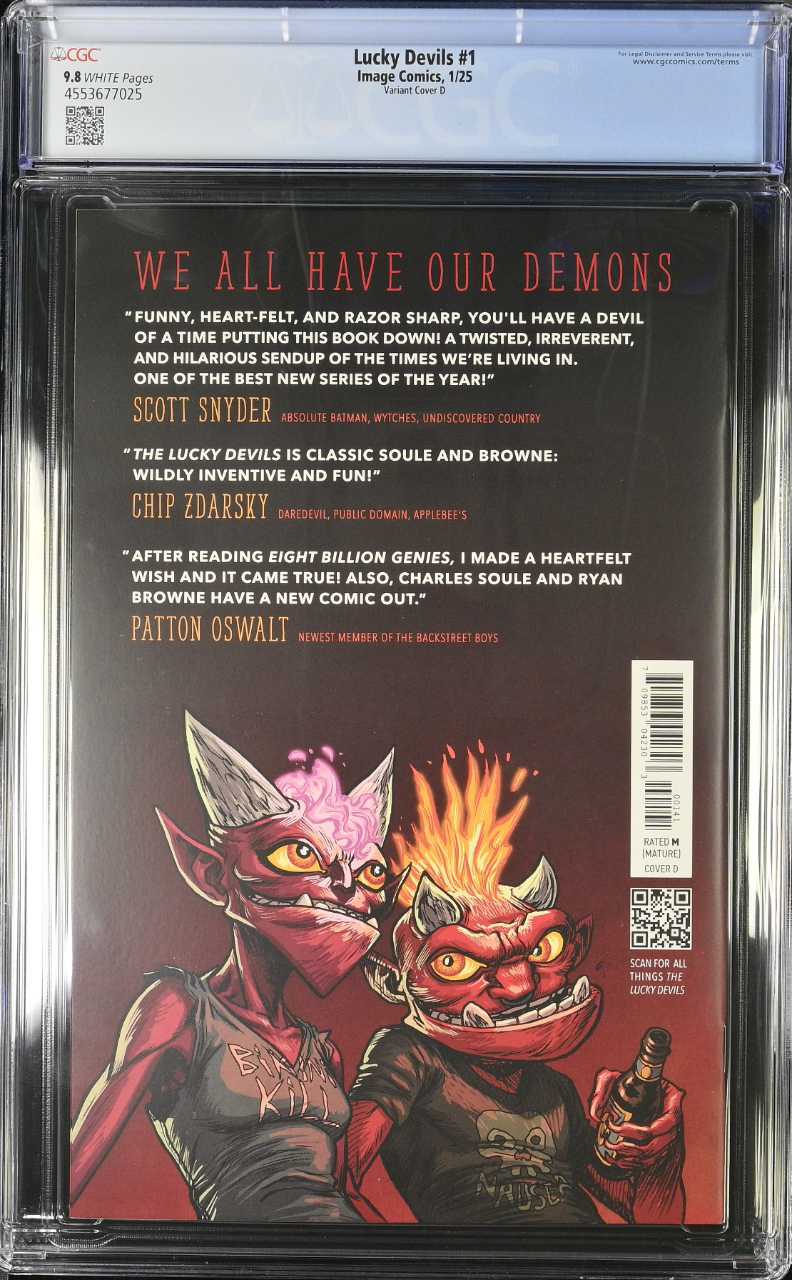 Lucky Devils #1 Browne 1:25 Glitter Foil Retailer Incentive Variant CGC 9.8