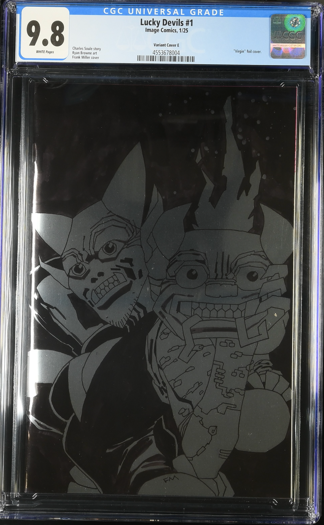 Lucky Devils #1 Miller 1:50 Virgin Foil Retailer Incentive Variant CGC 9.8