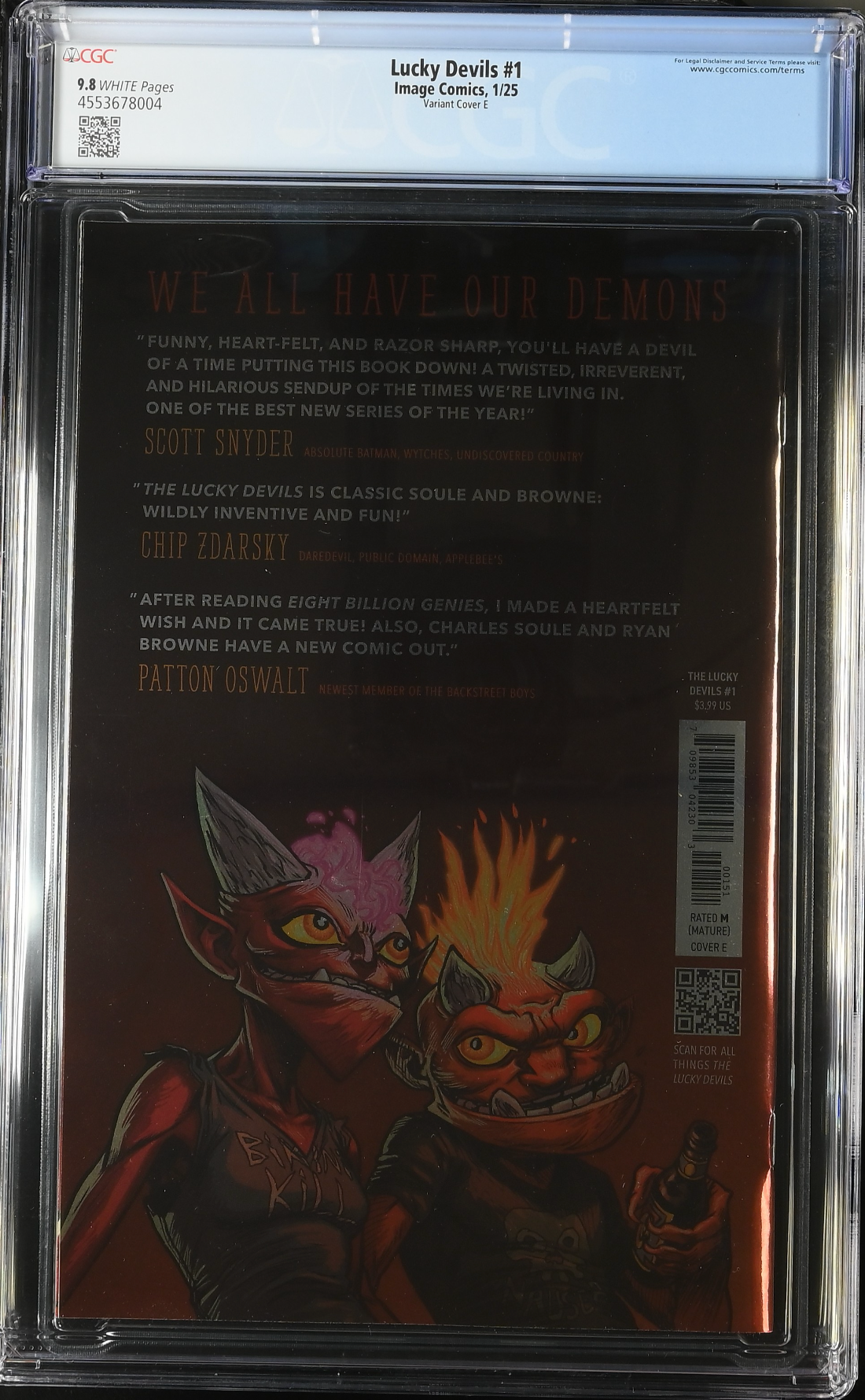 Lucky Devils #1 Miller 1:50 Virgin Foil Retailer Incentive Variant CGC 9.8