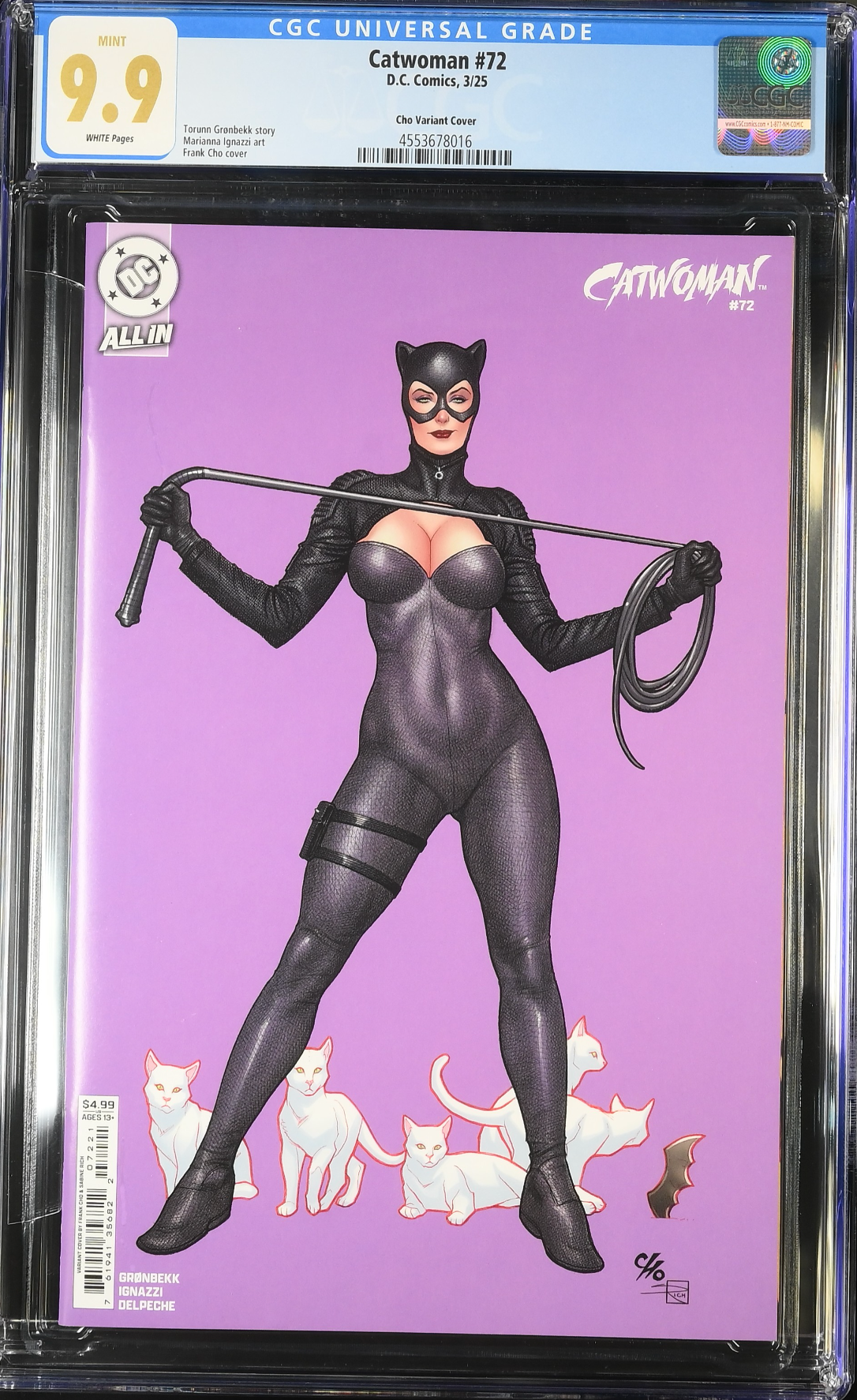 Catwoman #72 Cho Variant CGC 9.9