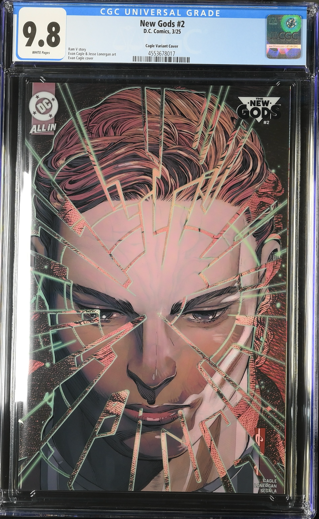 New Gods #2 Cagle Acetate Variant CGC 9.8