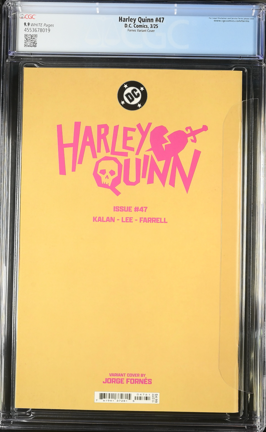 Harley Quinn #47 Fornes Variant CGC 9.9