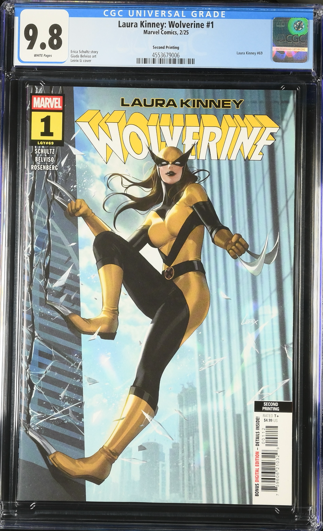 Laura Kinney: Wolverine #1 Second Printing CGC 9.8