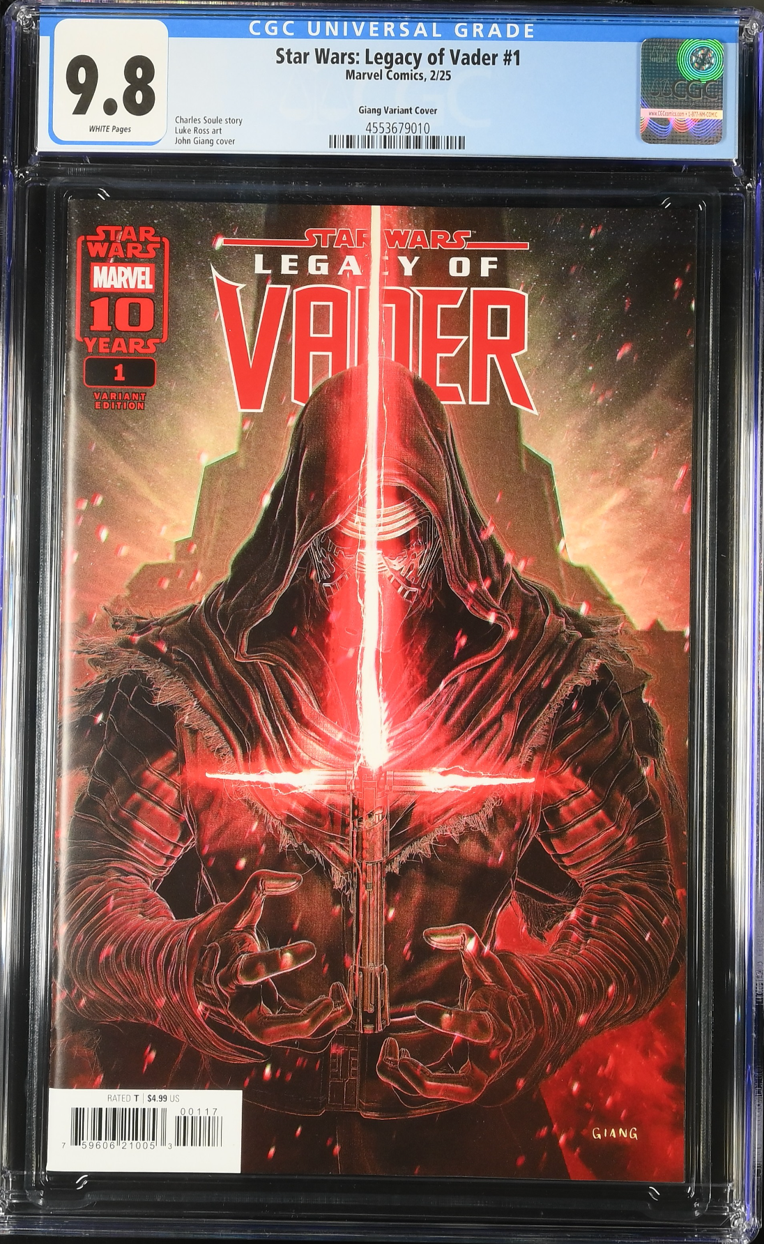 Star Wars: Legacy of Vader #1 Giang 1:25 Retailer Incentive Variant CGC 9.8