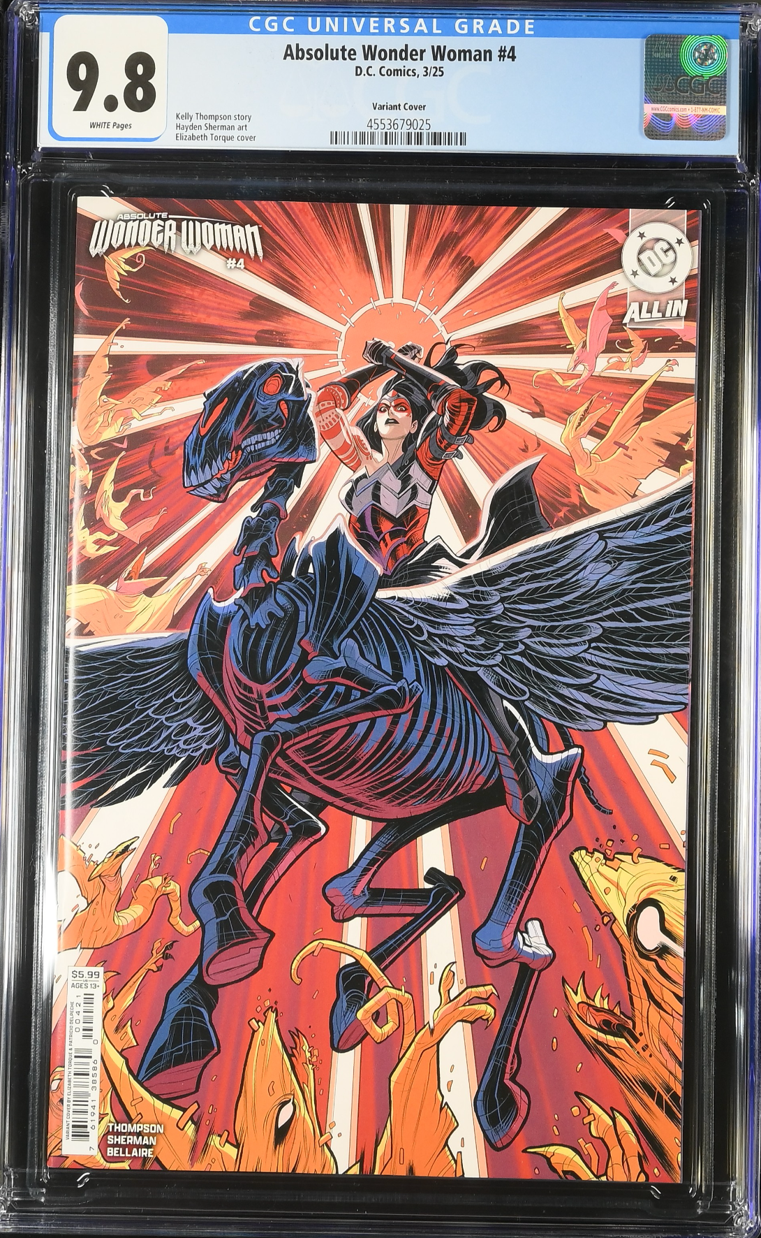 Absolute Wonder Woman #4 Torque Variant CGC 9.8