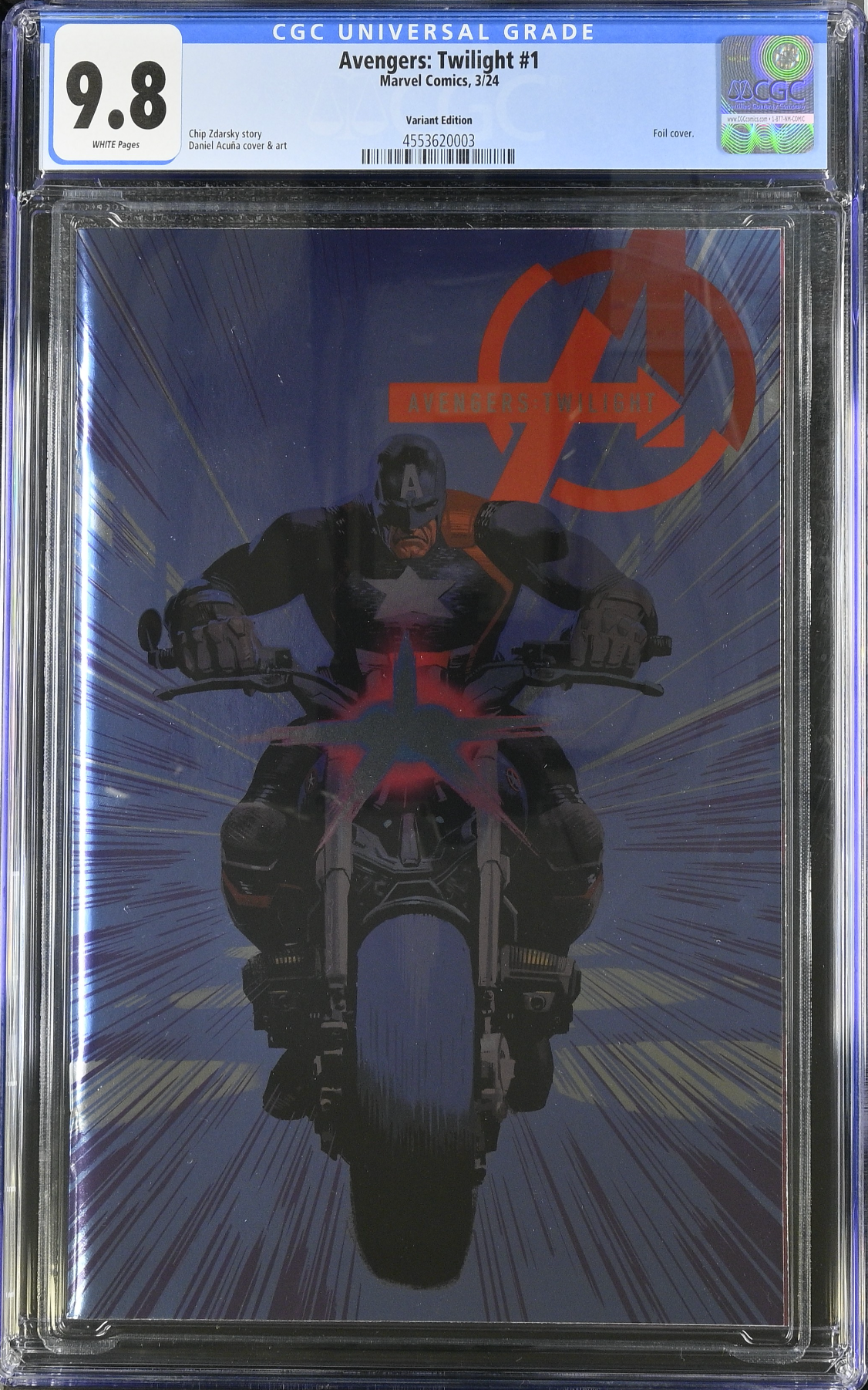 Avengers Twilight #1 Acuna Foil Variant CGC 9.8