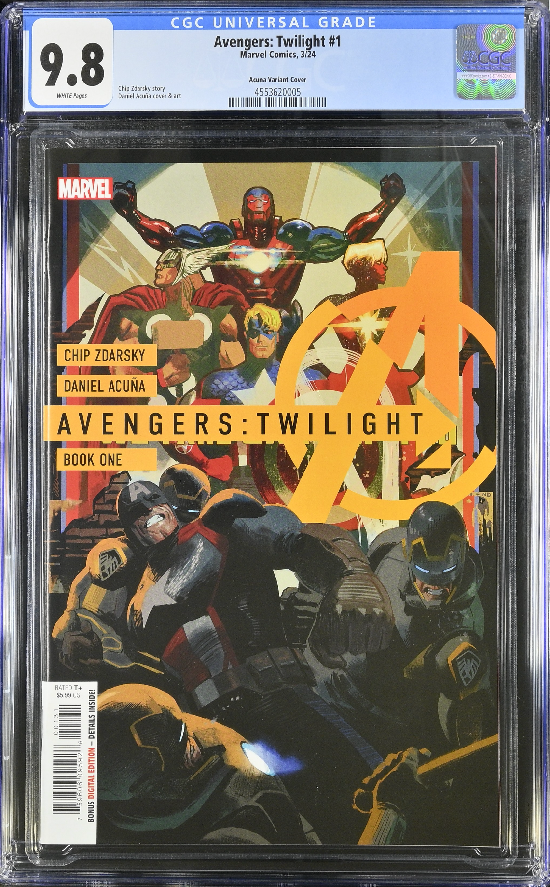 Avengers Twilight #1 Acuna Variant CGC 9.8