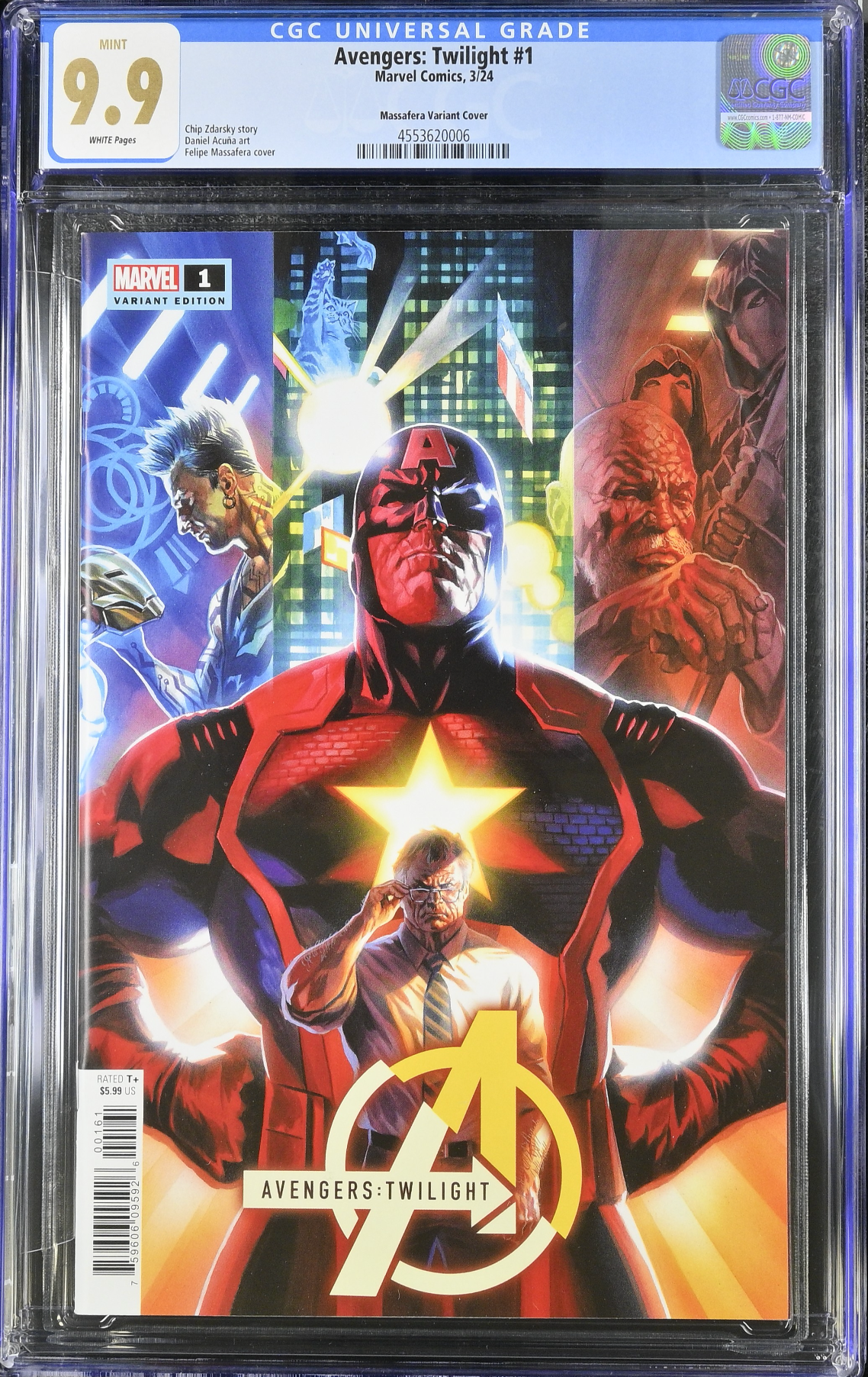 Avengers Twilight #1 Massafera Variant CGC 9.9