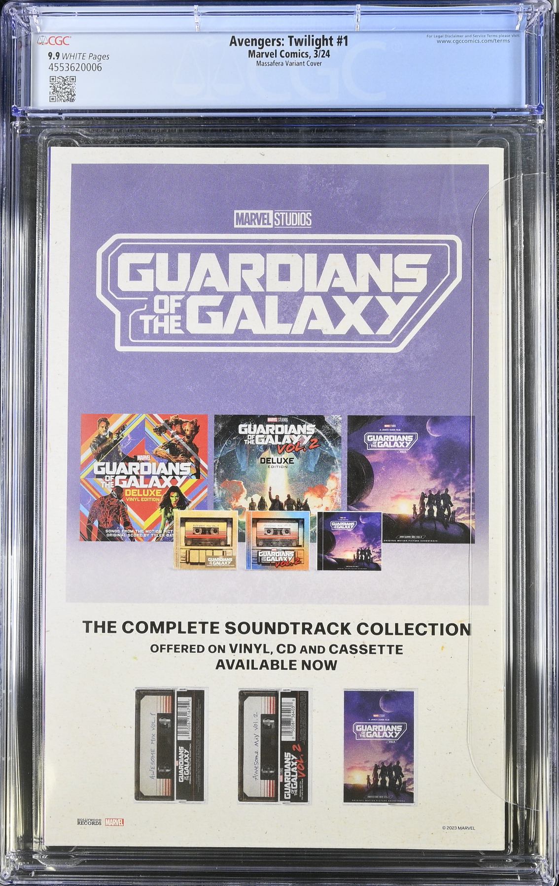 Avengers Twilight #1 Massafera Variant CGC 9.9