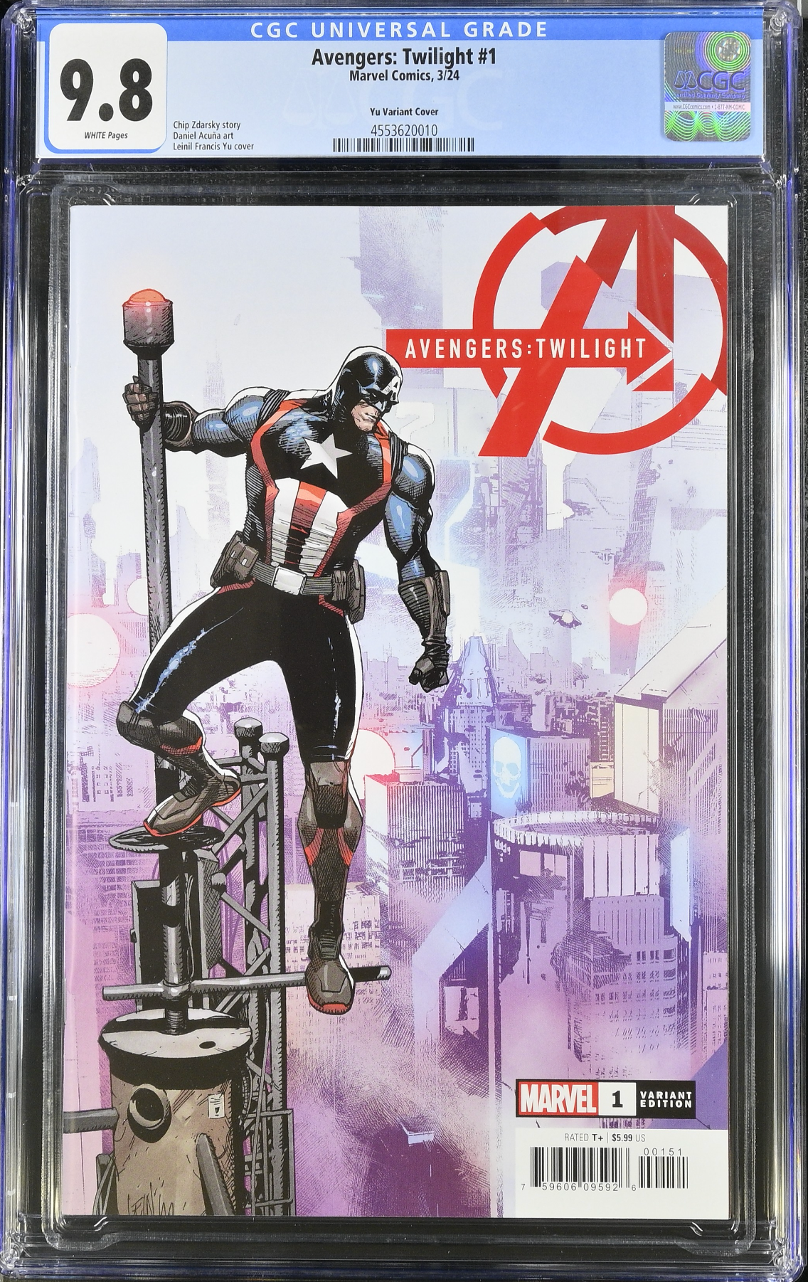 Avengers Twilight #1 Yu Variant CGC 9.8