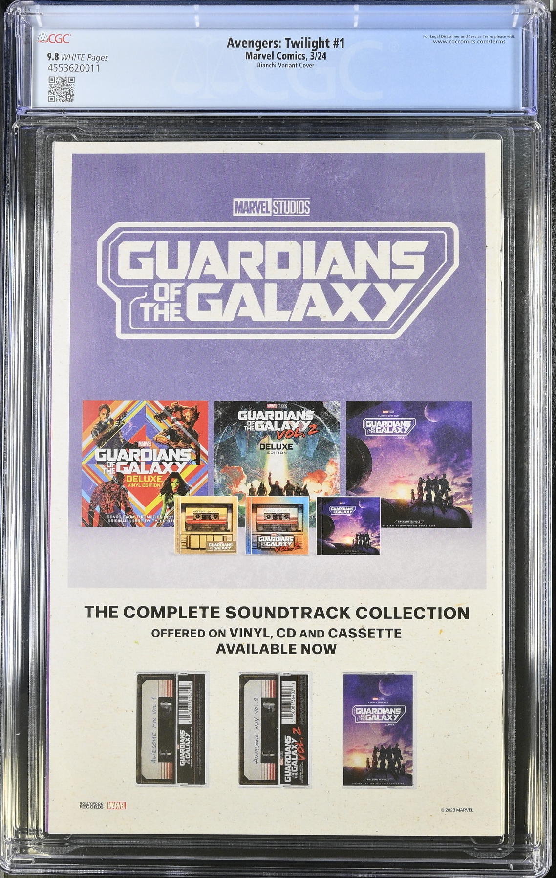 Avengers Twilight #1 Bianchi 1:60 Retailer Incentive Variant CGC 9.8