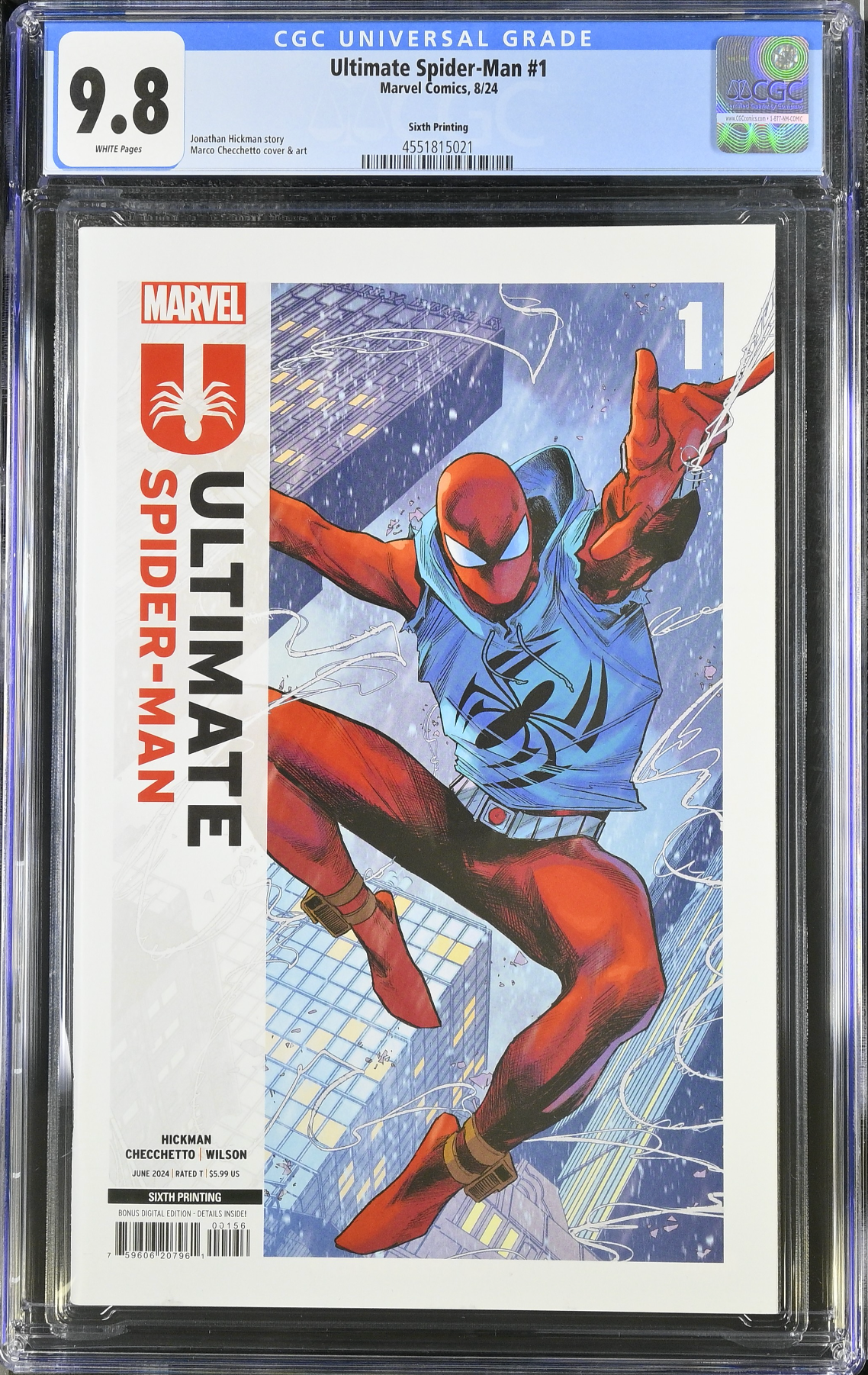 Ultimate Spider-Man #1 Sixth Printing CGC 9.8