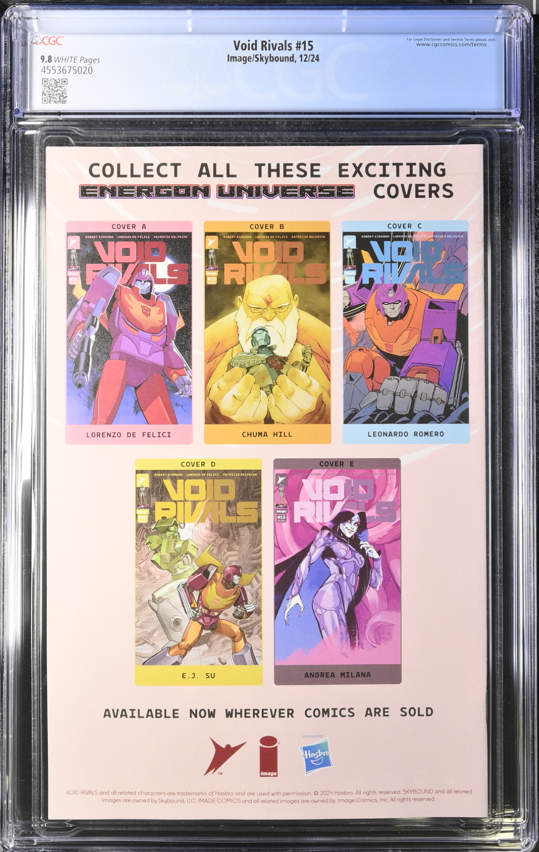 Void Rivals #15 CGC 9.8