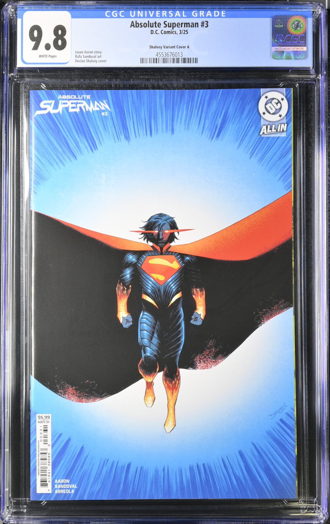 Absolute Superman #3 Shalvey Variant CGC 9.8