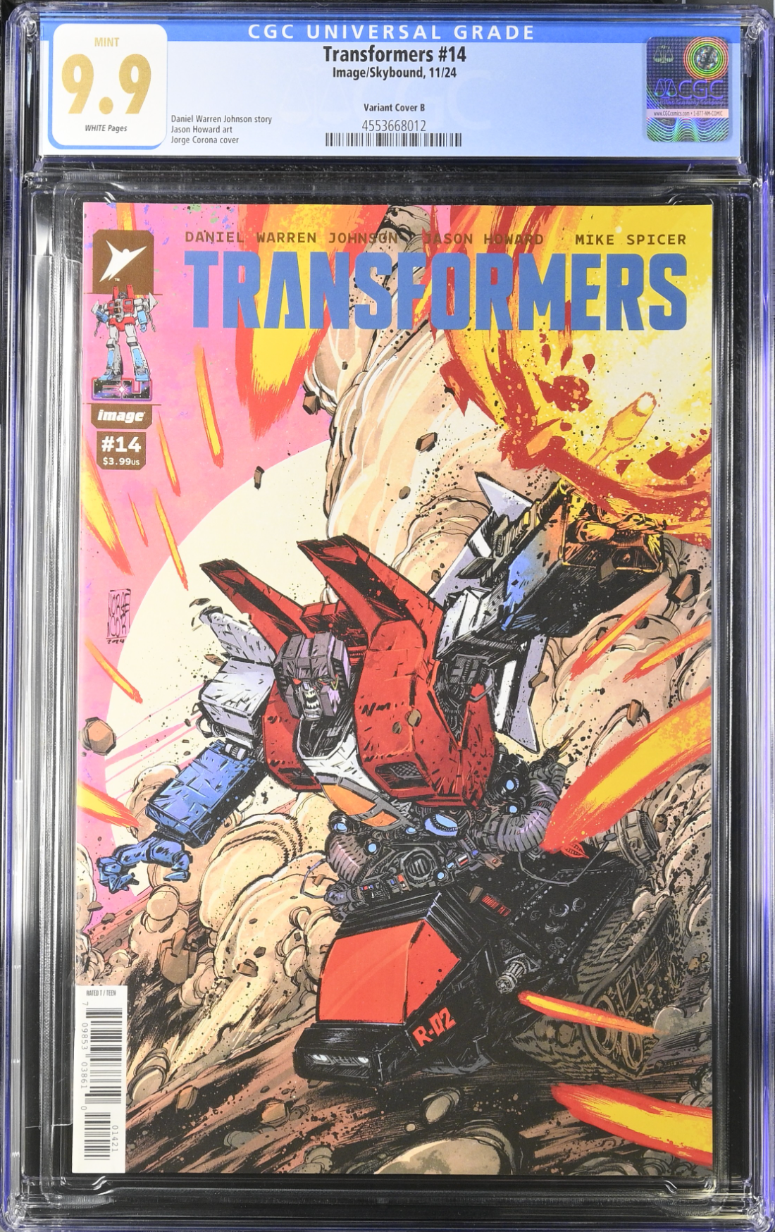 Transformers #14 Corona Variant CGC 9.9
