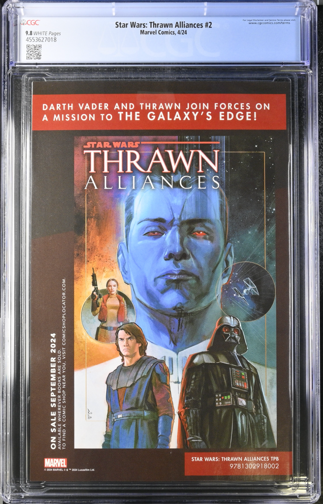 Star Wars: Thrawn Alliances #2 CGC 9.8