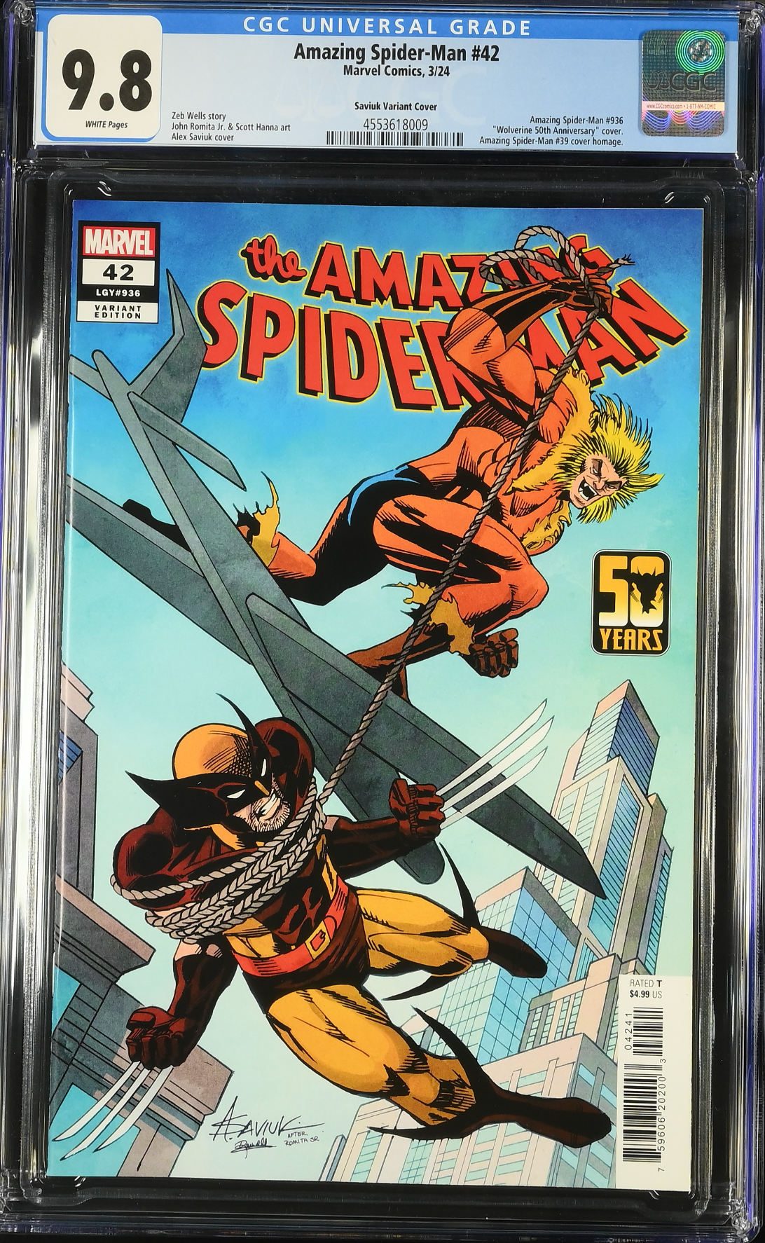 Amazing Spider-Man #42 Saviuk Variant CGC 9.8