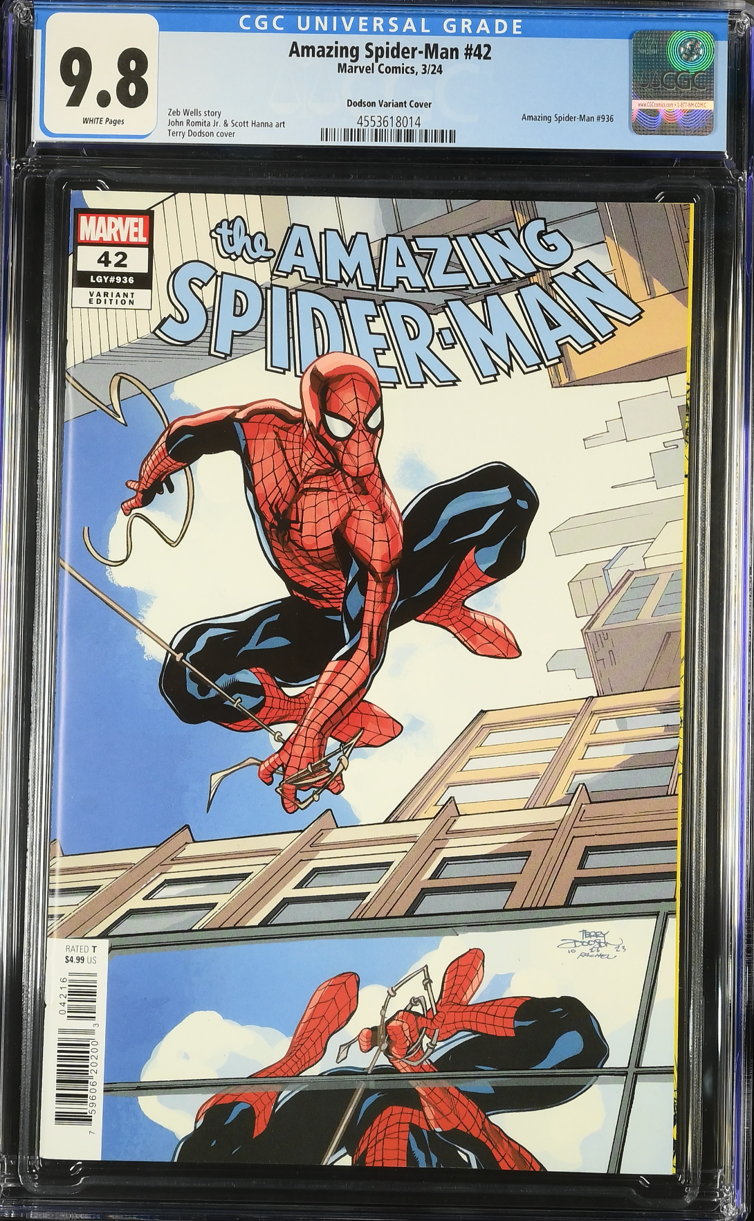 Amazing Spider-Man #42 Dodson 1:25 Retailer Incentive Variant CGC 9.8