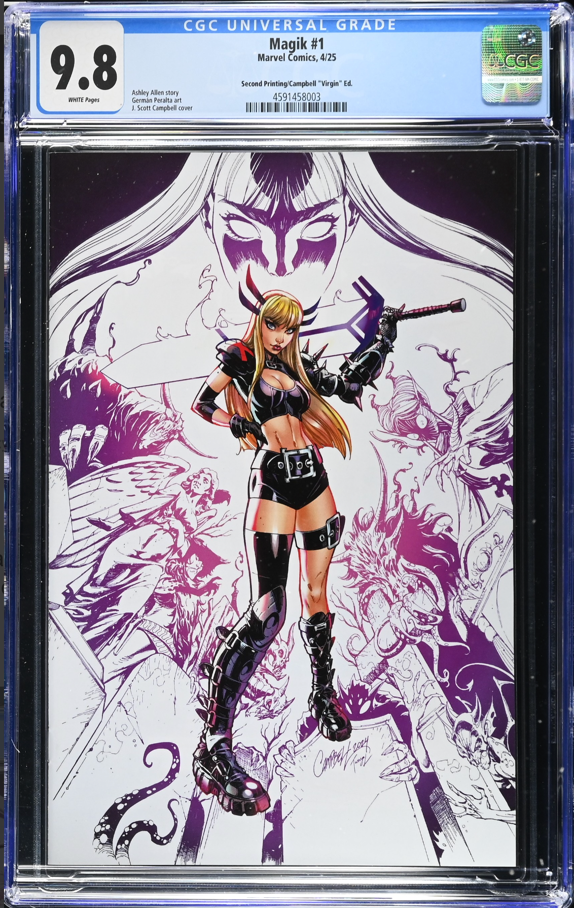 Magik #1 Second Printing 1:25 Virgin Retailer Incentive Variant CGC 9.8