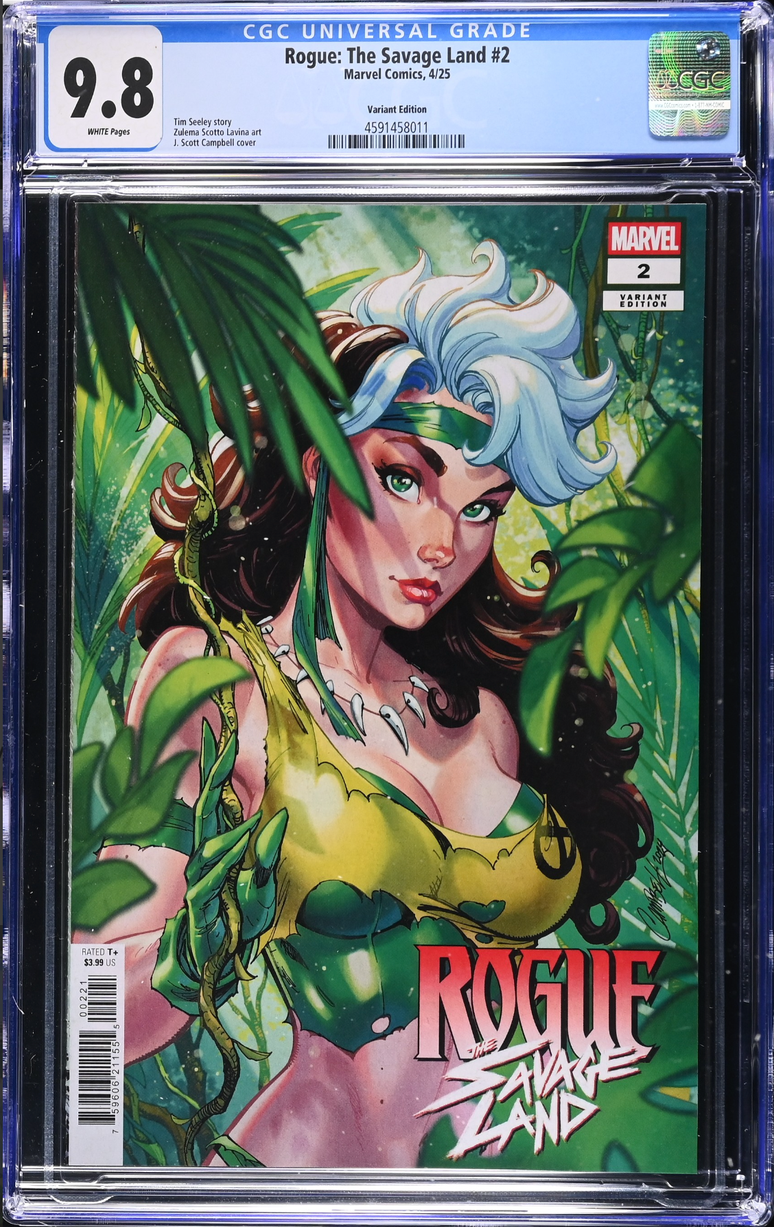 Rogue: The Savage Land #2 Campbell Variant CGC 9.8