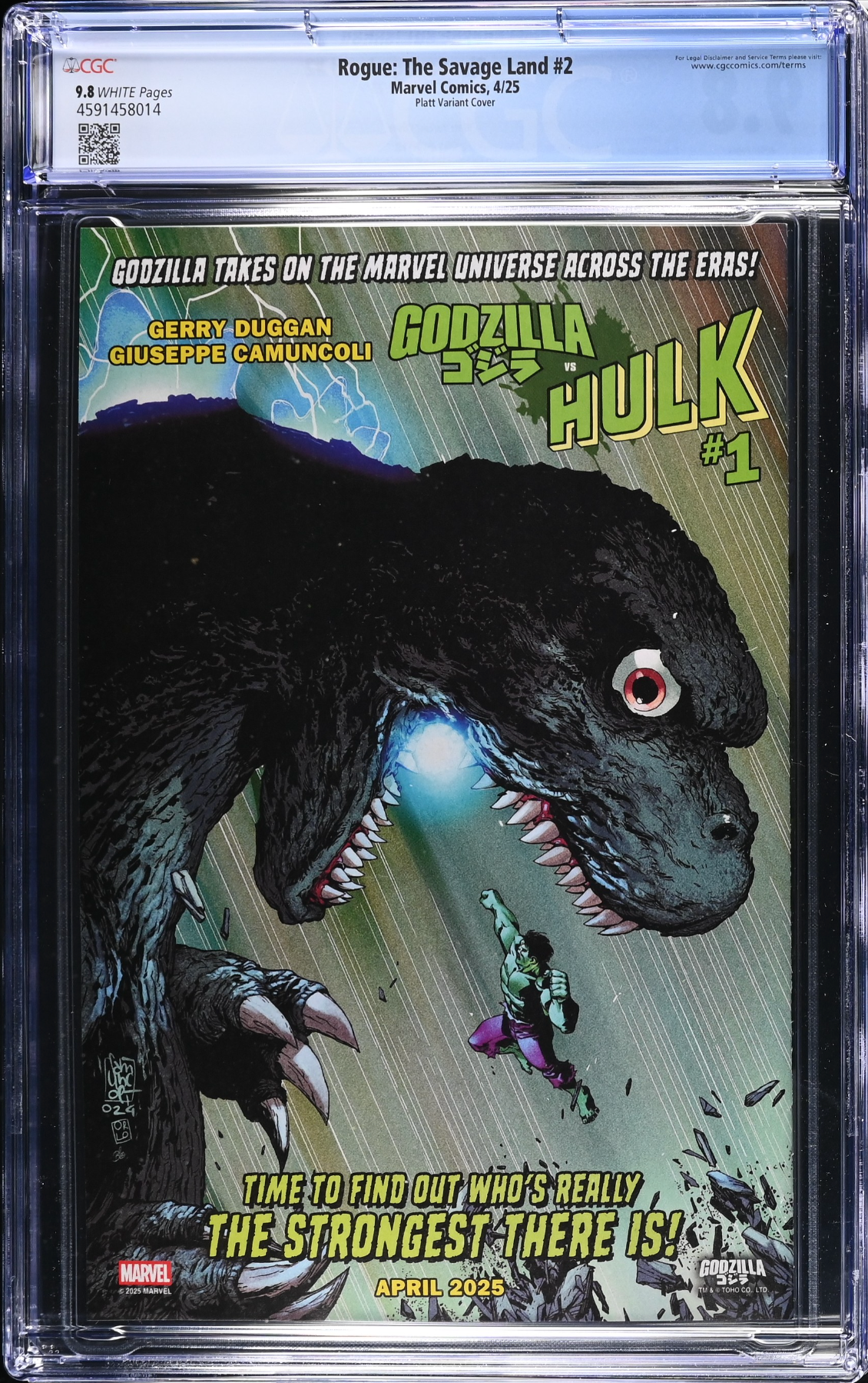 Rogue: The Savage Land #2 Platt 1:25 Retailer Incentive Variant CGC 9.8