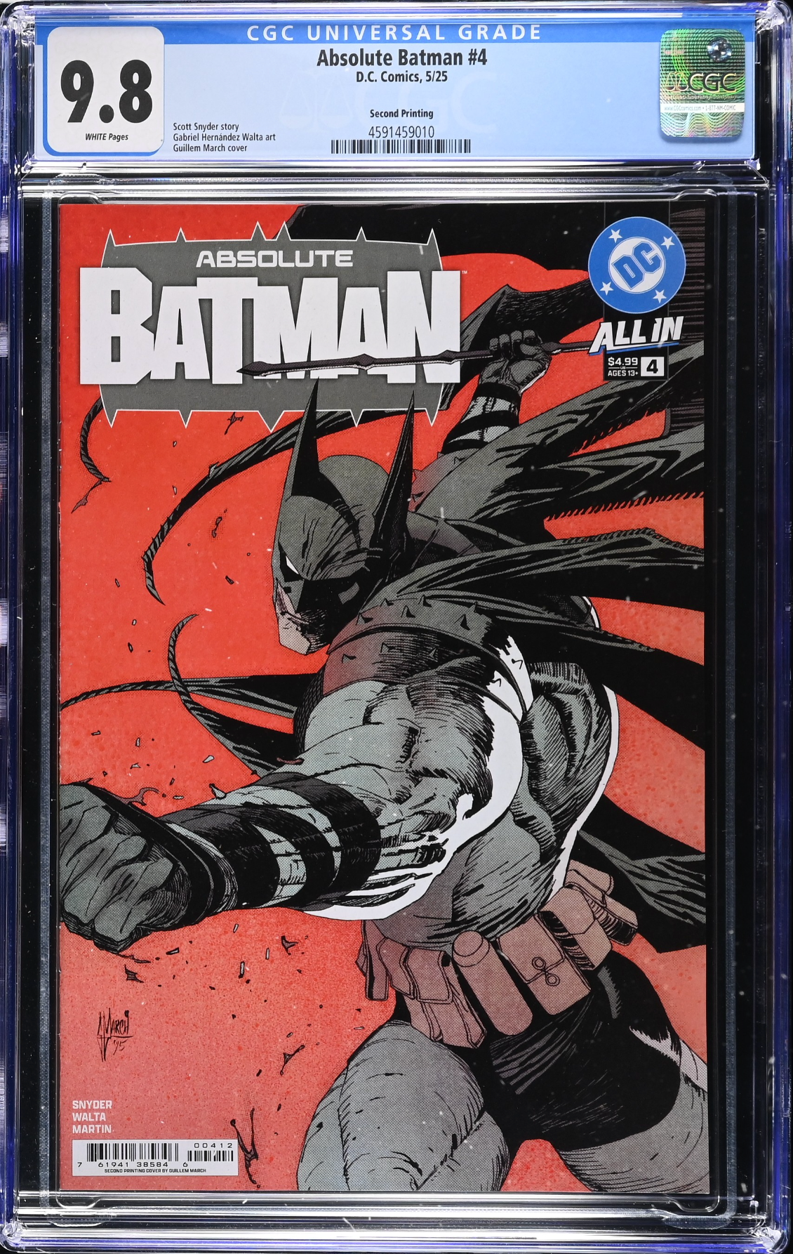 Absolute Batman #4 Second Printing CGC 9.8