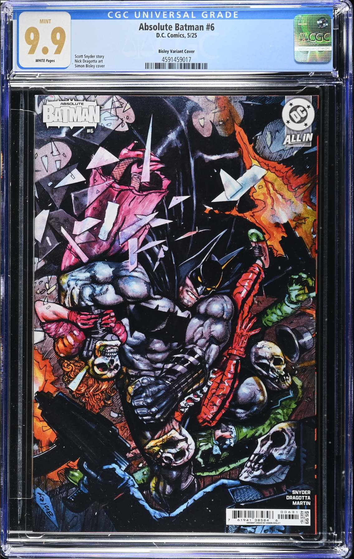 Absolute Batman #6 Bisley Variant CGC 9.9