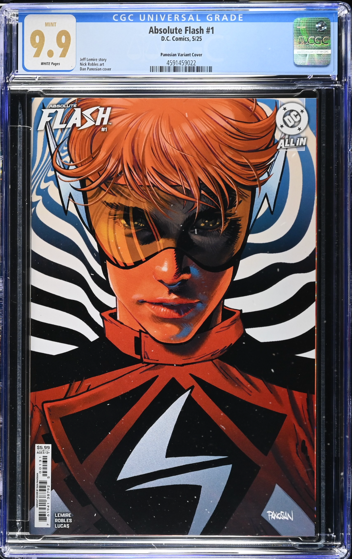 Absolute Flash #1 Panosian Variant CGC 9.9