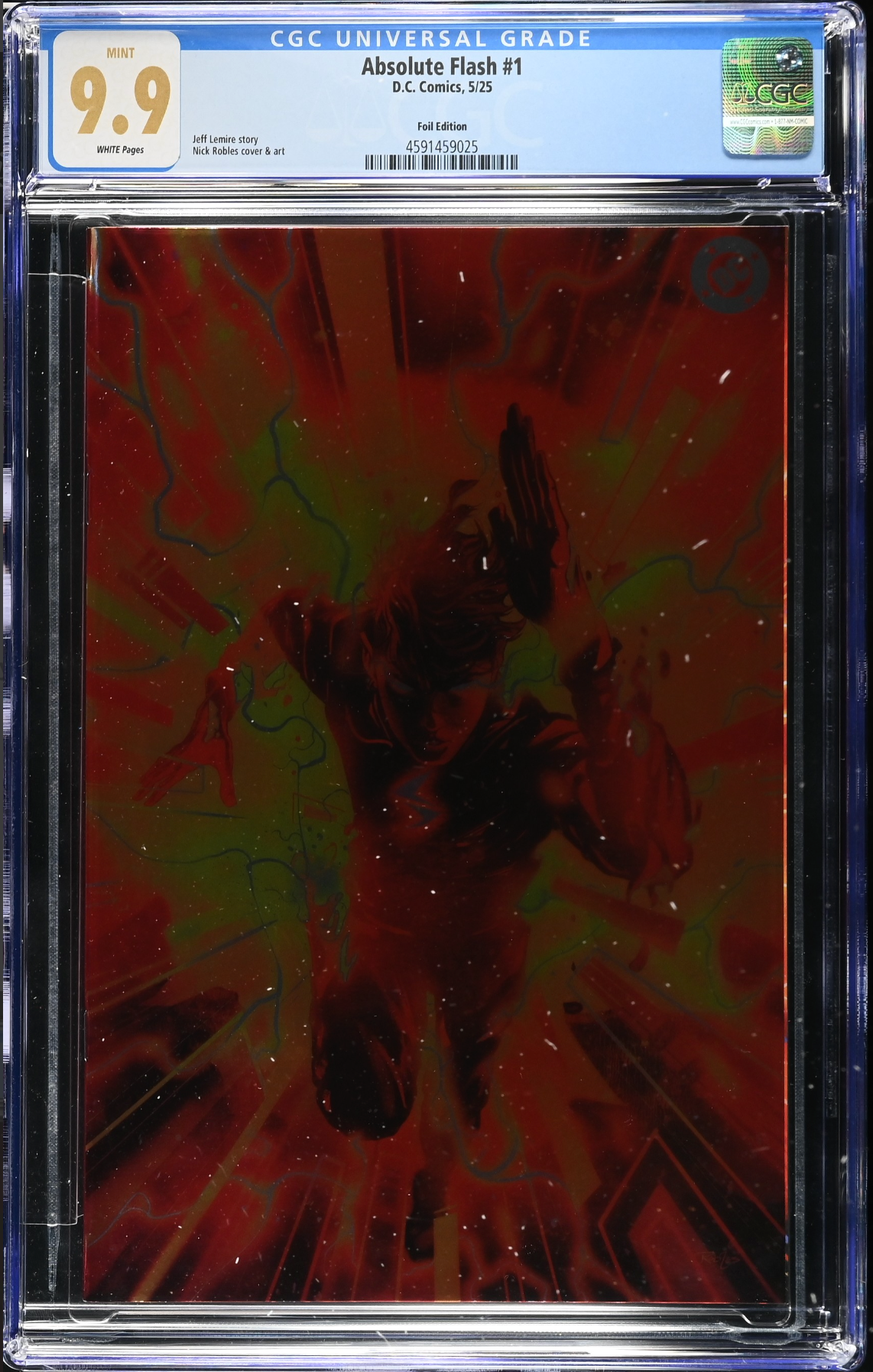 Absolute Flash #1 Robles Foil Variant CGC 9.9
