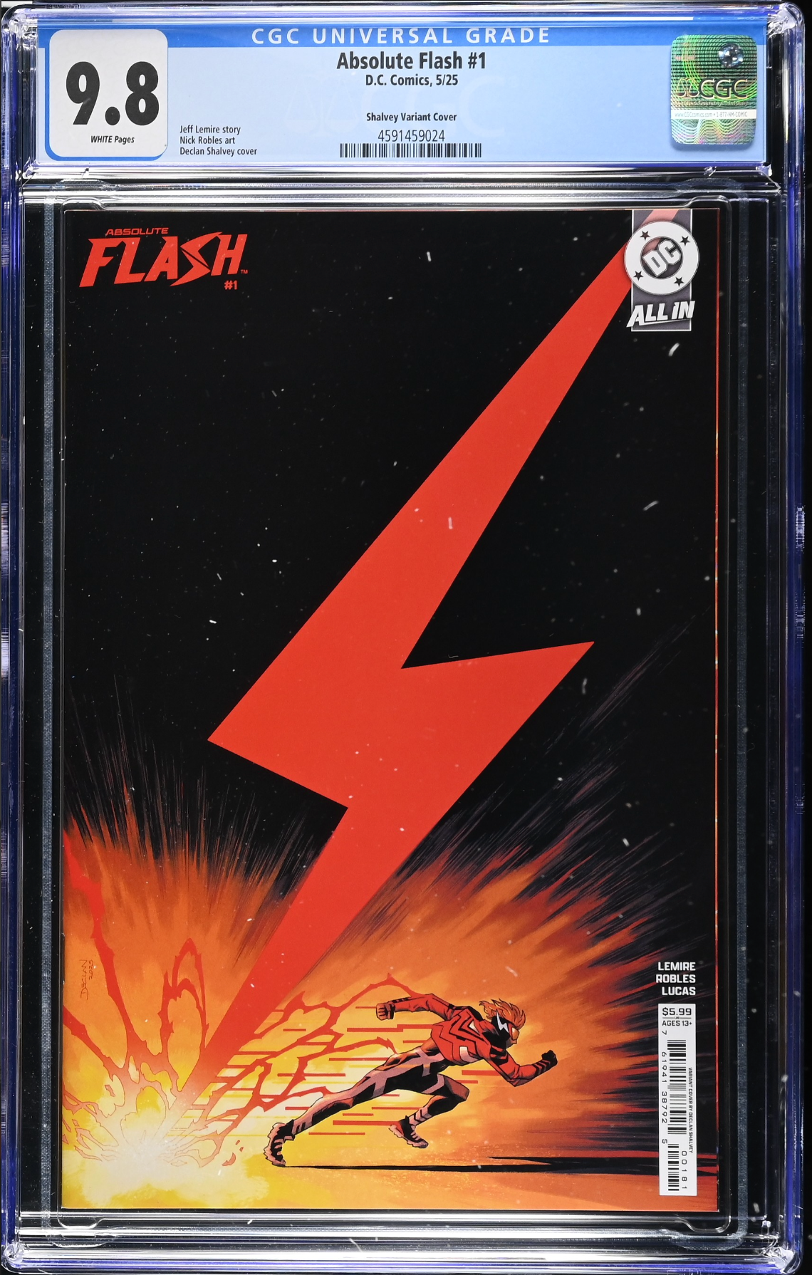 Absolute Flash #1 Shalvey Variant CGC 9.8
