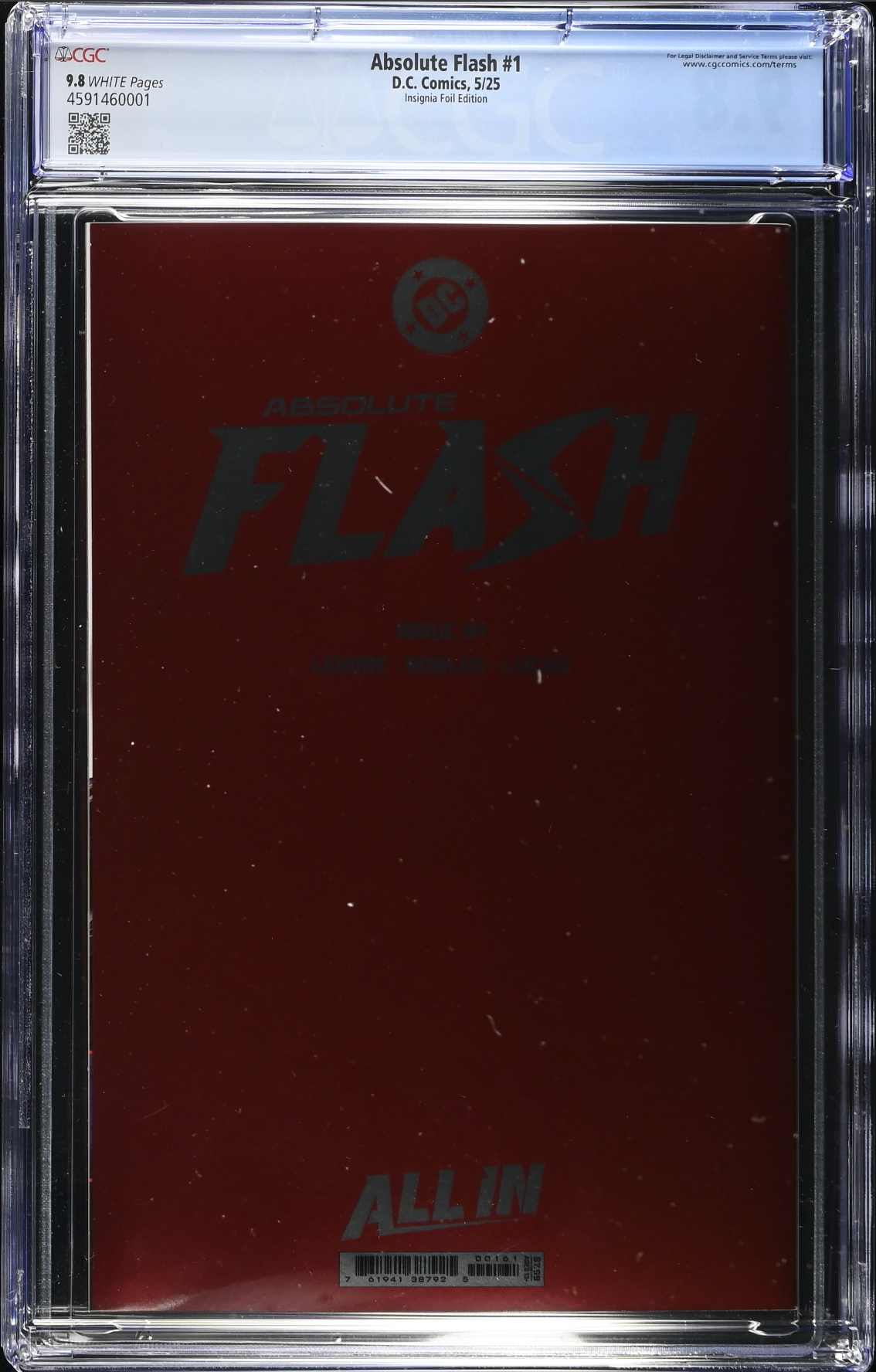 Absolute Flash #1 Insignia Foil Variant CGC 9.8