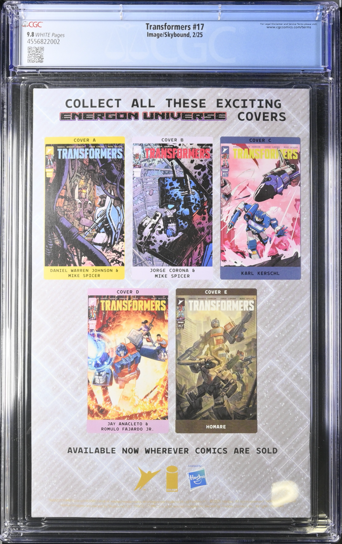 Transformers #17 CGC 9.8