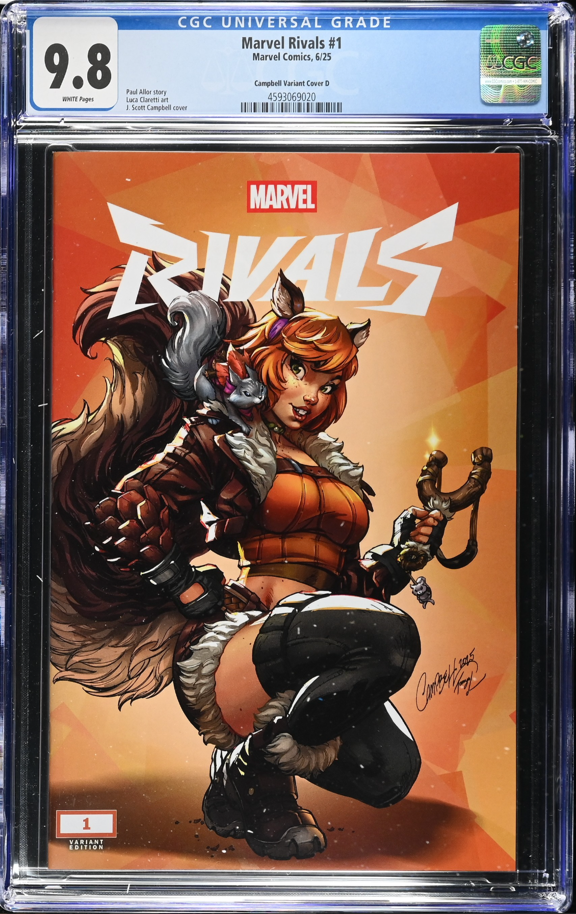 Marvel Rivals #1 J. Scott Campbell Exclusive D - Squirrel Girl - CGC 9