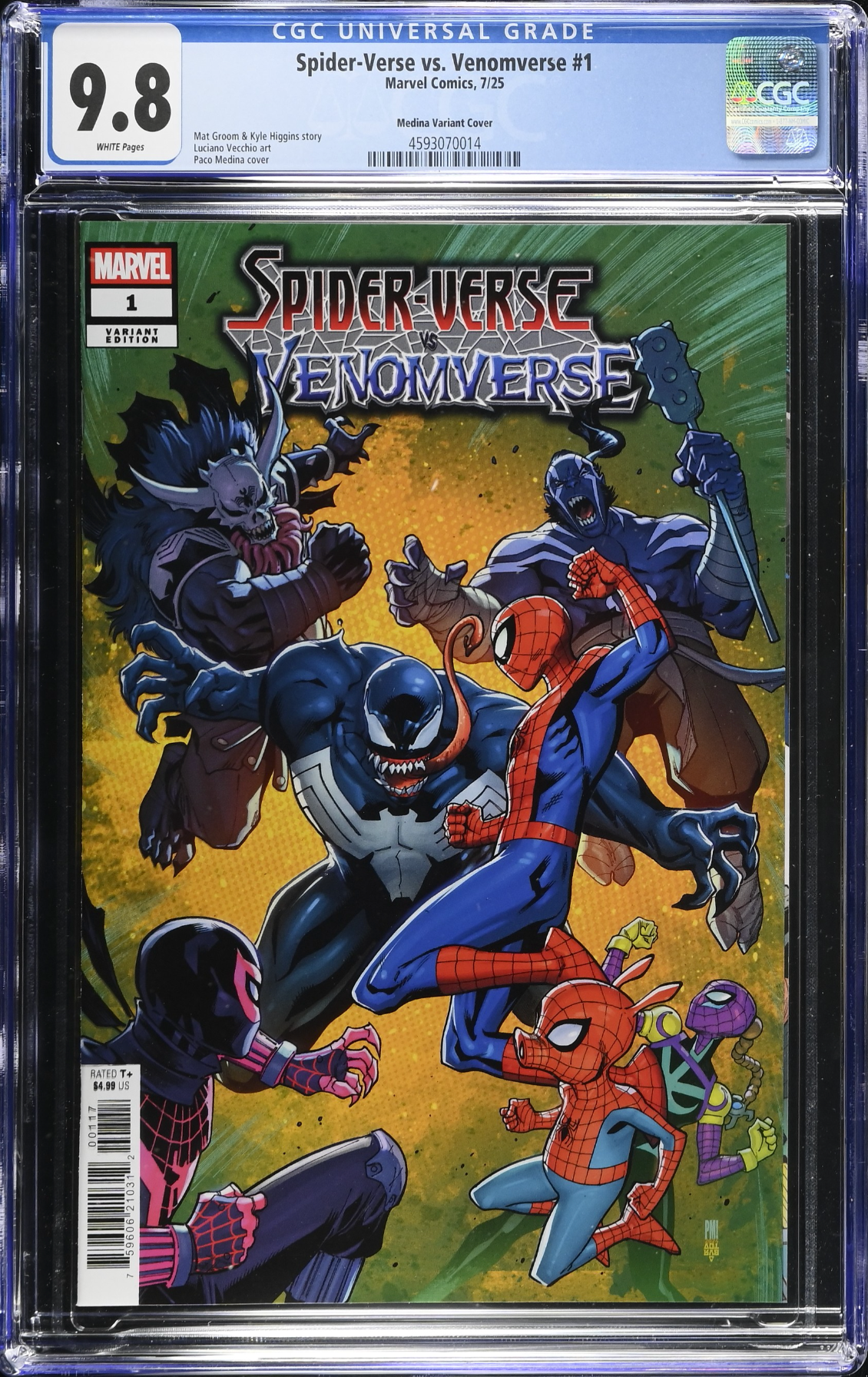 Spider-Verse vs. Venomverse #1 Medina 1:25 Retailer Incentive Variant CGC 9.8
