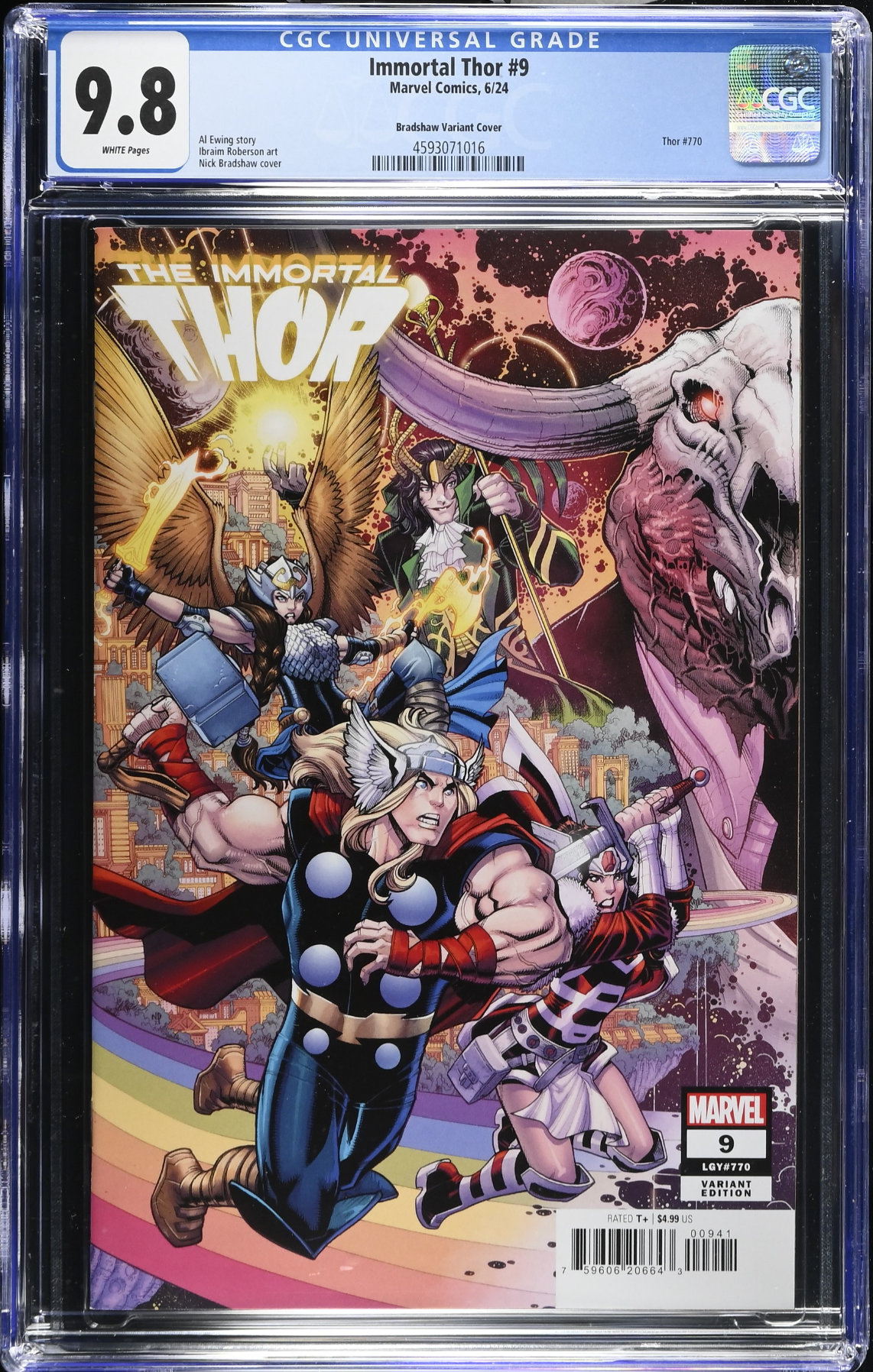 Immortal Thor #9 Bradshaw Connecting Variant CGC 9.8