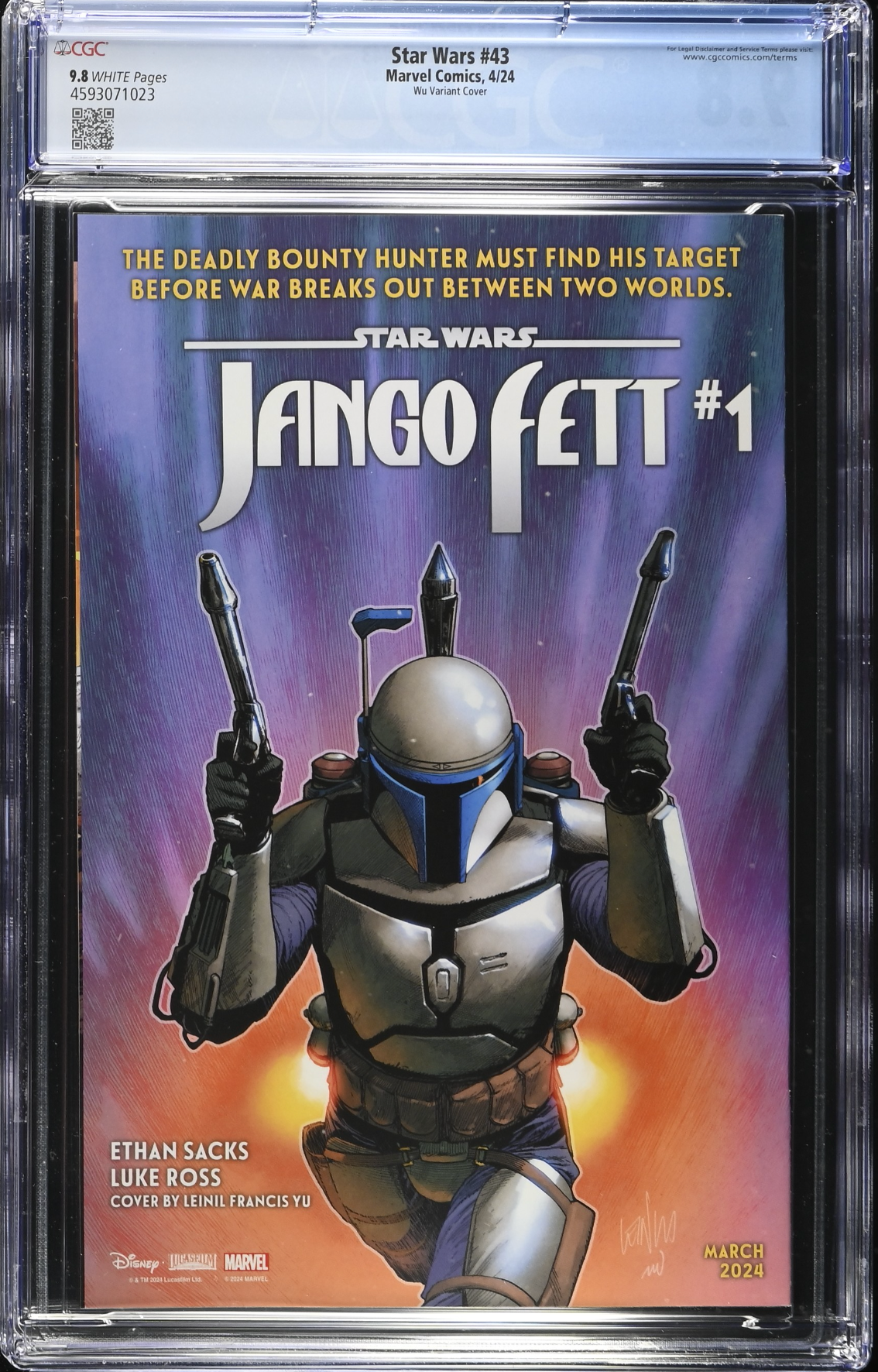 Star Wars #43 Wu 1:25 Retailer Incentive Variant CGC 9.8