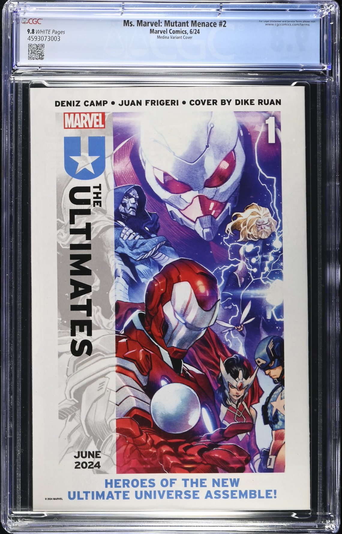 Ms. Marvel: Mutant Menace #2 Medina 1:25 Retailer Incentive Variant CGC 9.8