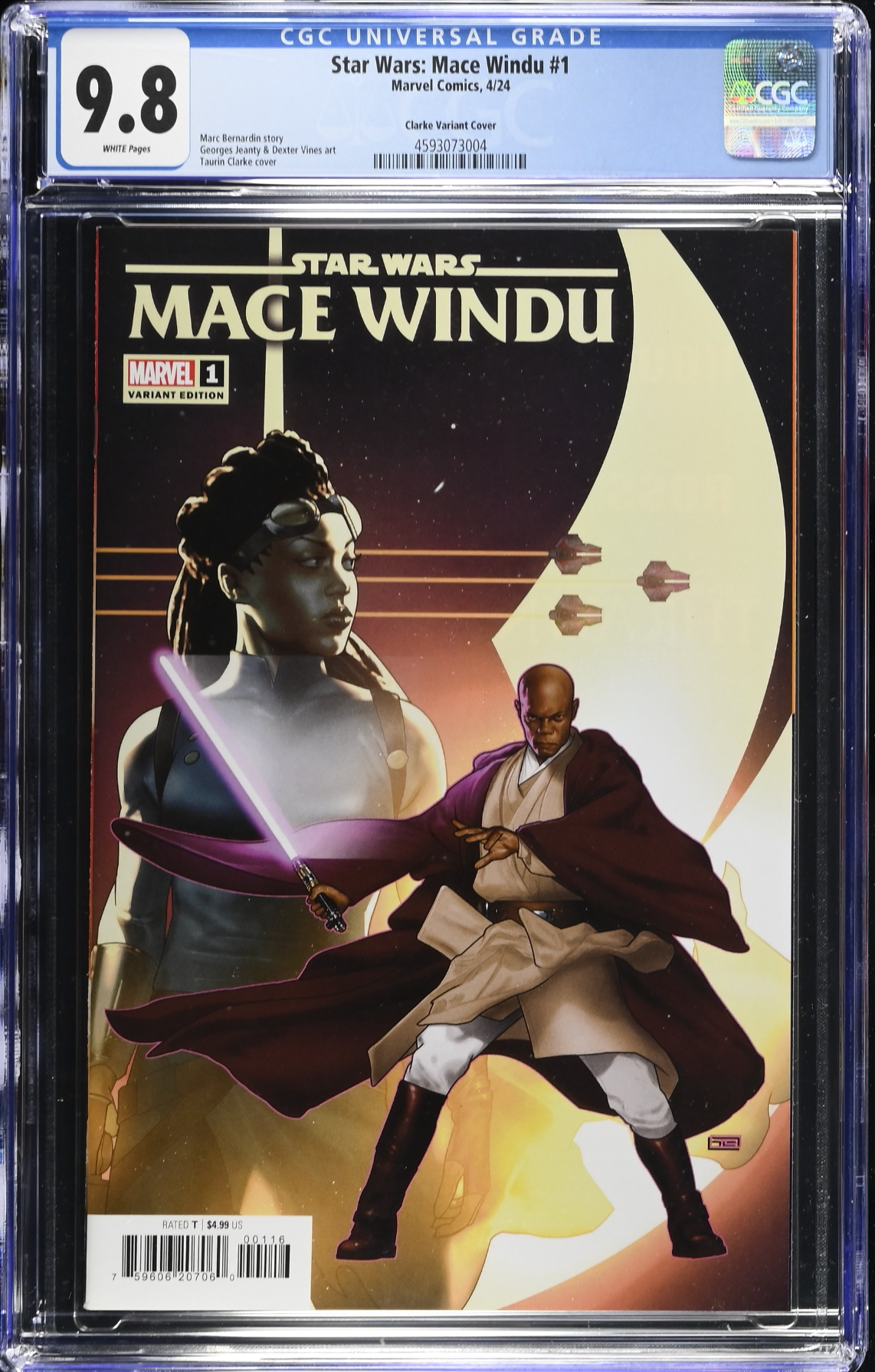 Star Wars: Mace Windu #1 Clarke 1:25 Retailer Incentive Variant CGC 9.8