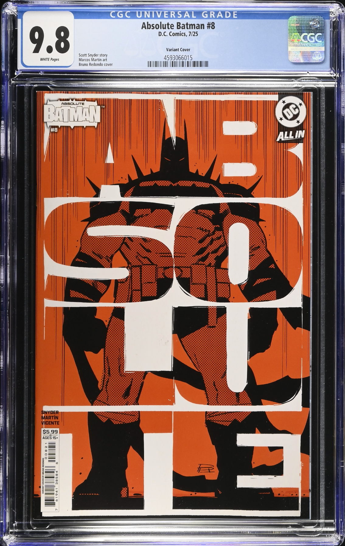 Absolute Batman #8 Redondo Variant CGC 9.8