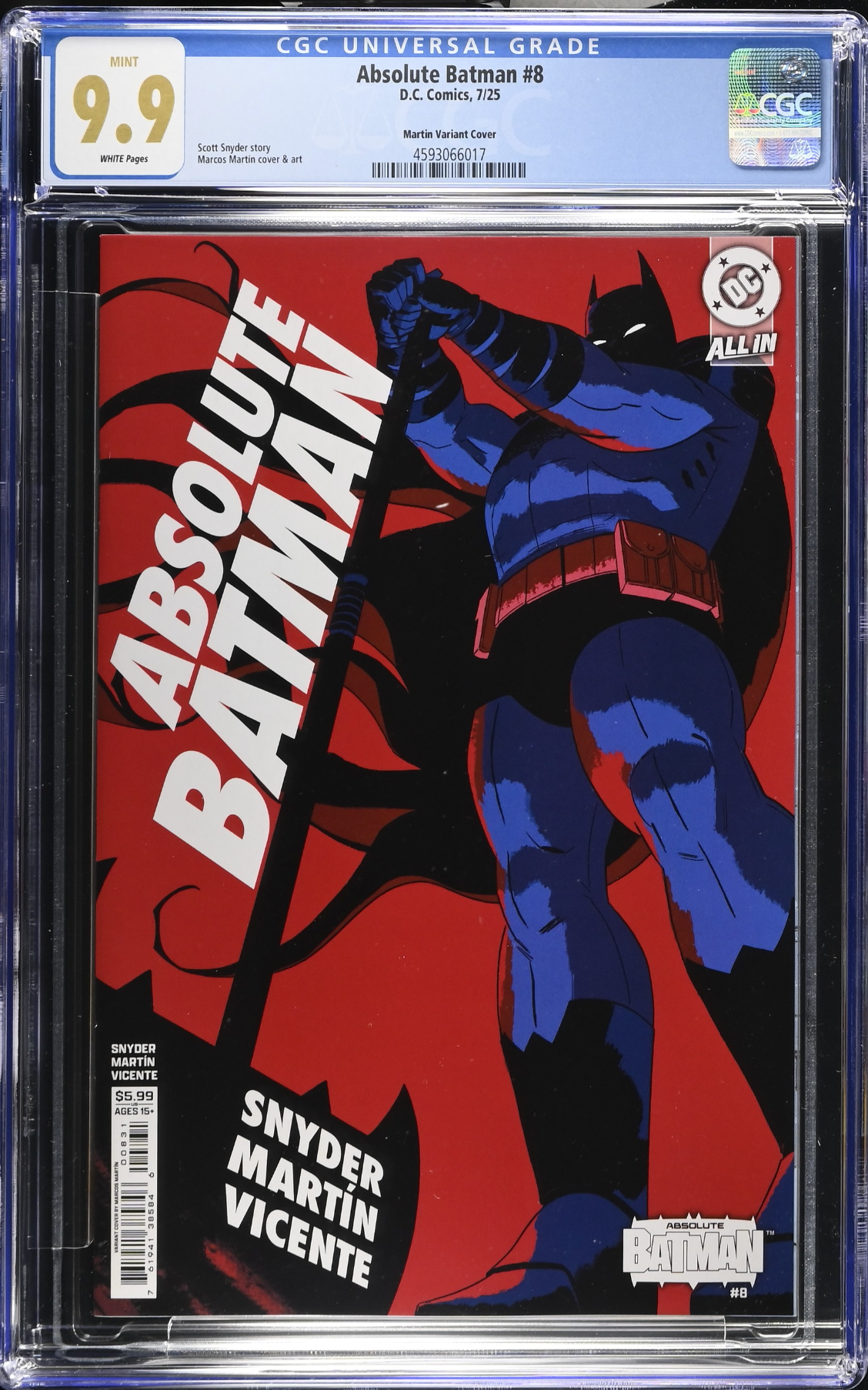 Absolute Batman #8 Martin Variant CGC 9.9