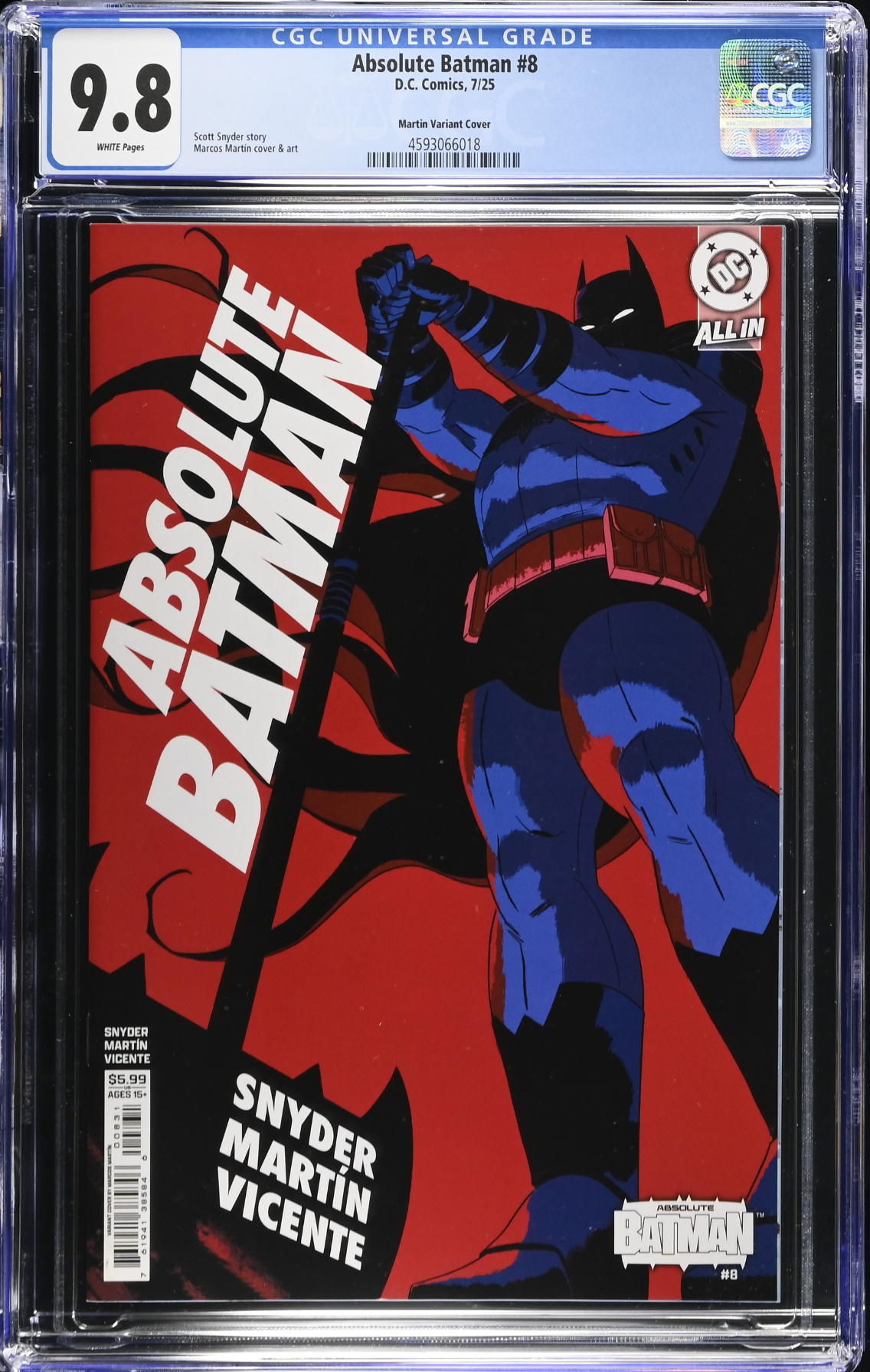 Absolute Batman #8 Martin Variant CGC 9.8