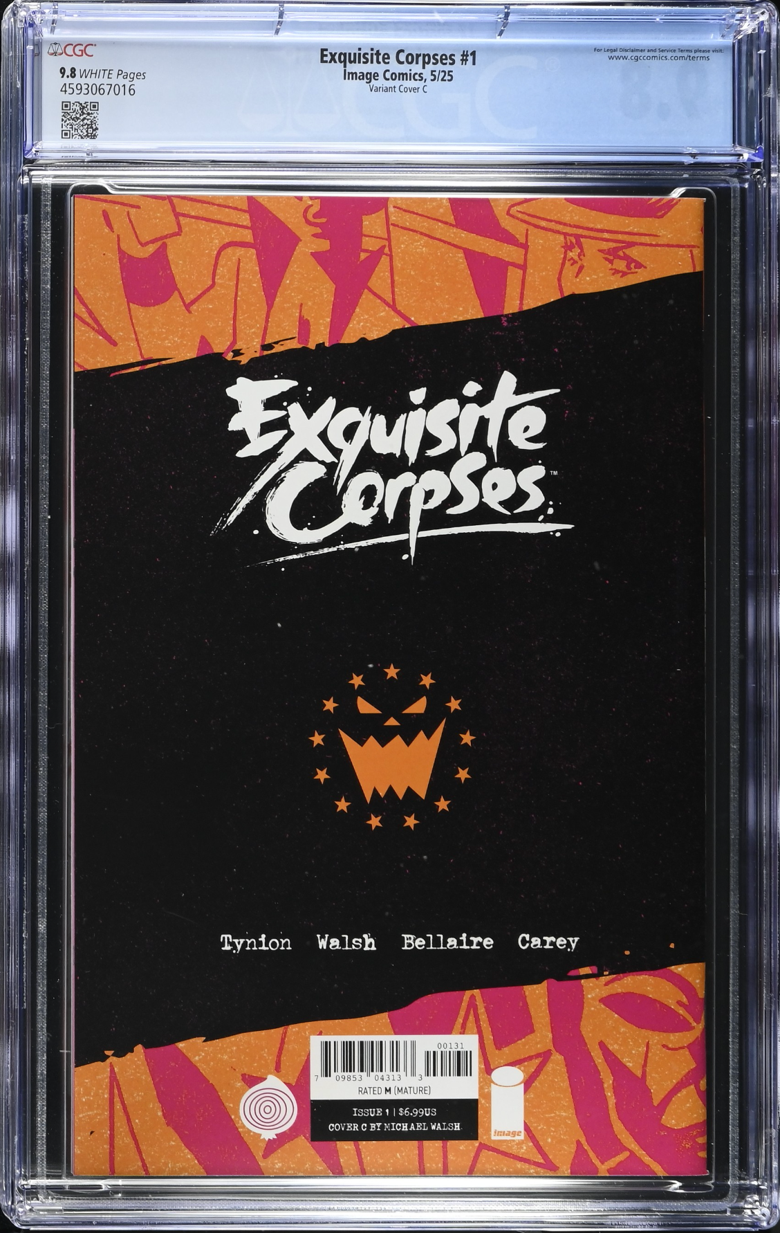 Exquisite Corpses #1 Cover C - Walsh Polybagged Variant CGC 9.8