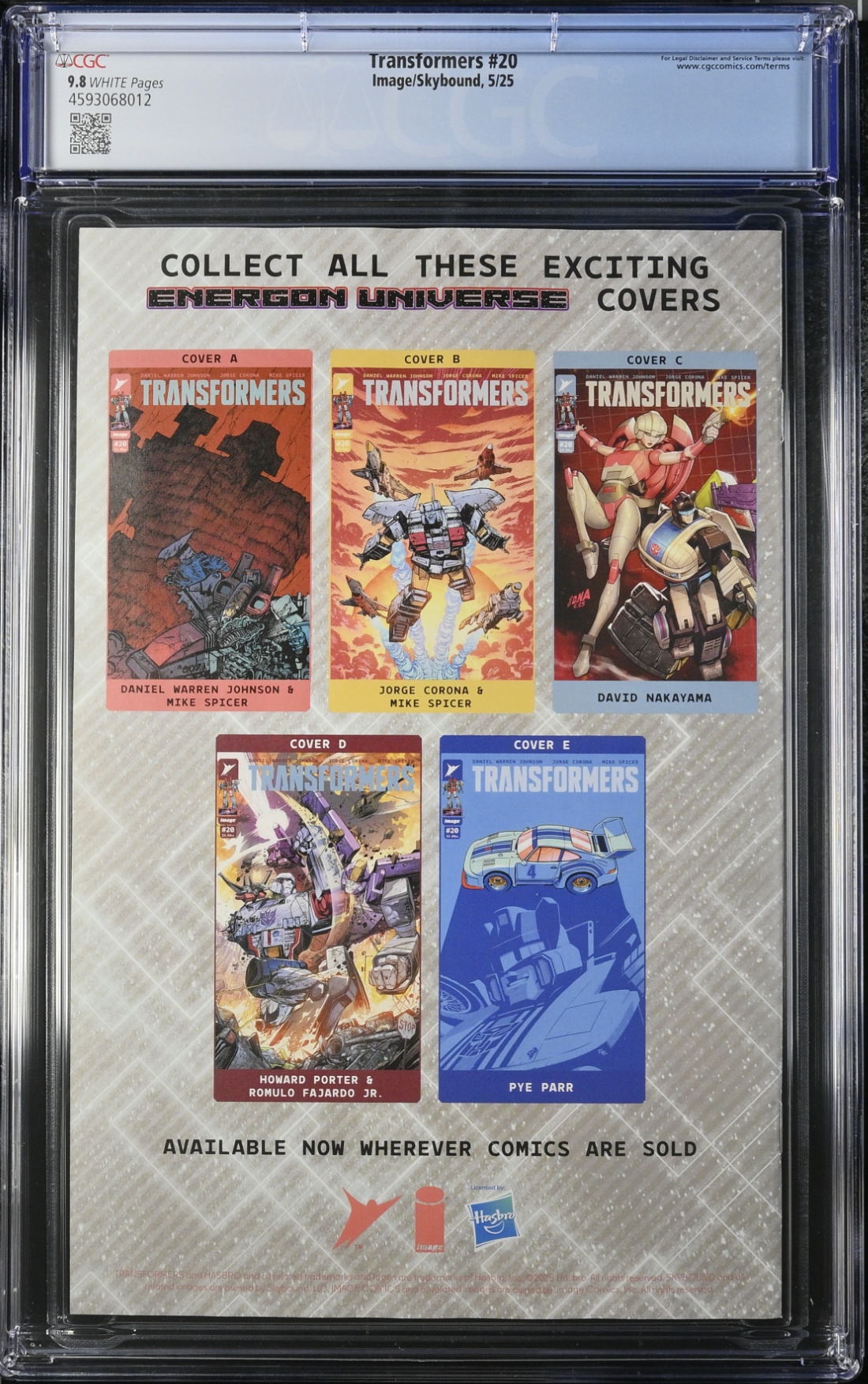 Transformers #20 CGC 9.8