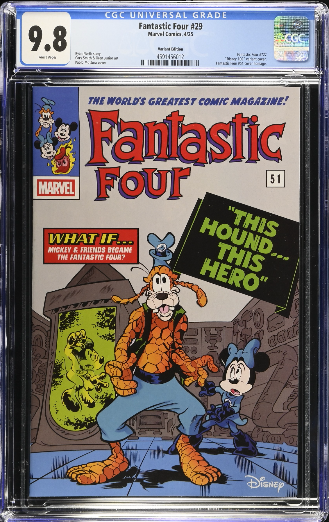 Fantastic Four #29 Disney Variant CGC 9.8