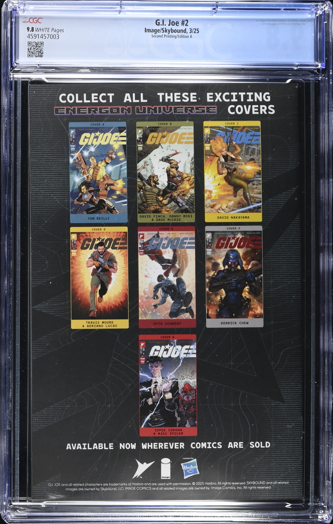 G.I. Joe #2 Second Printing - Cover A - CGC 9.8